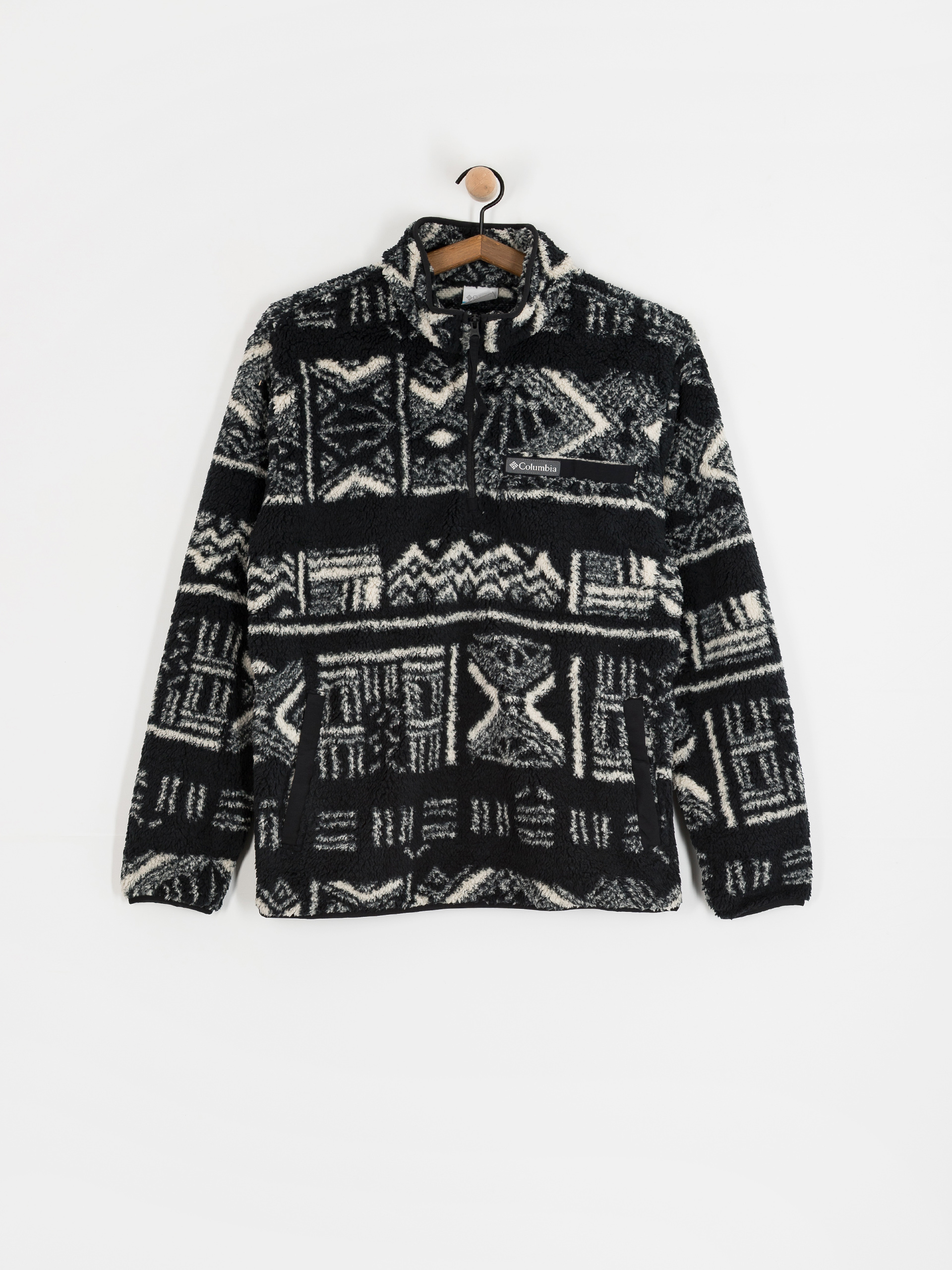 Férfi Columbia Rugged Ridge High Pile Half Zip Polár pulóver (black deschutes days)