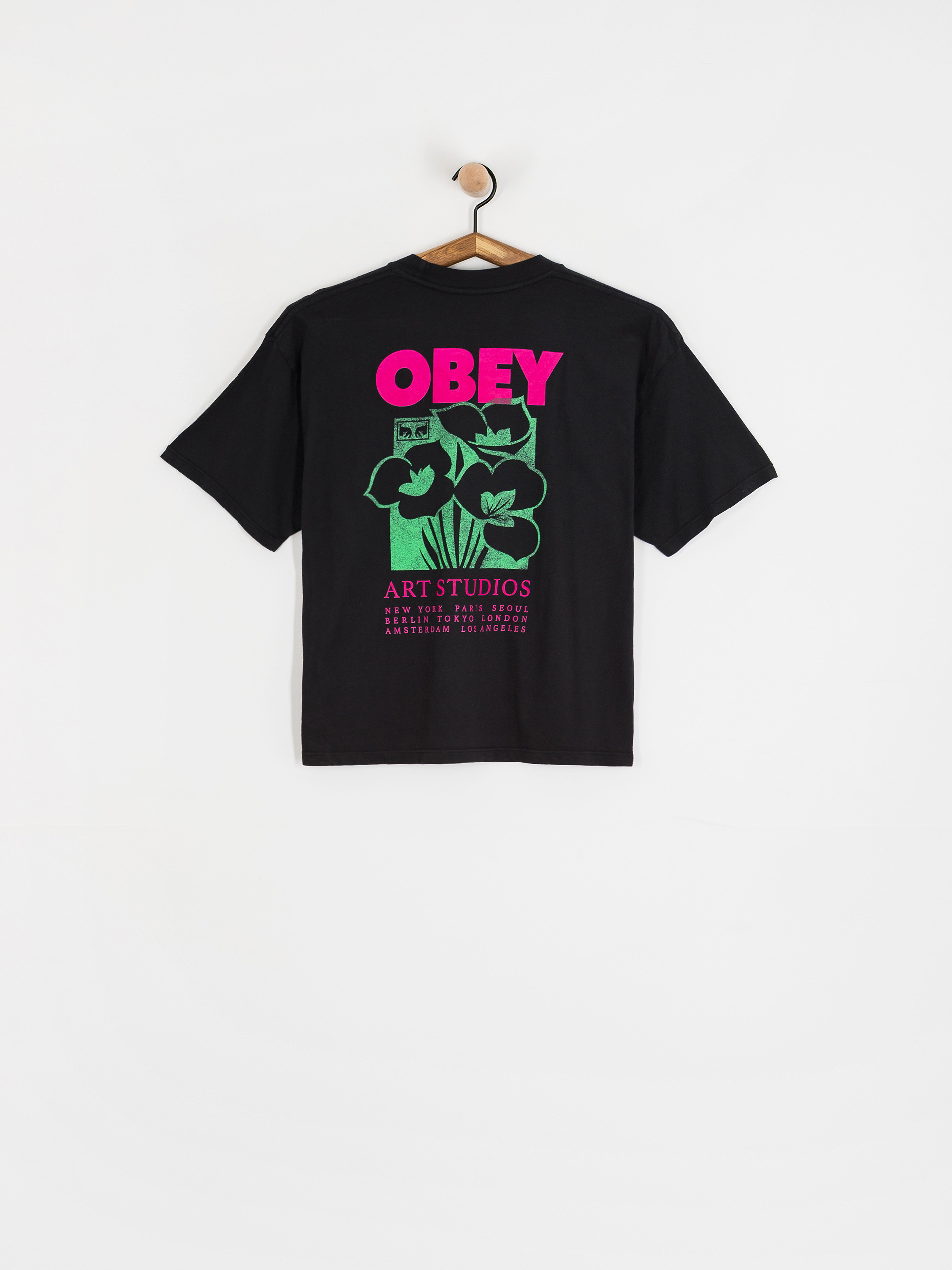 Póló OBEY Obey Art Studio Flowers Wmn (digital black)