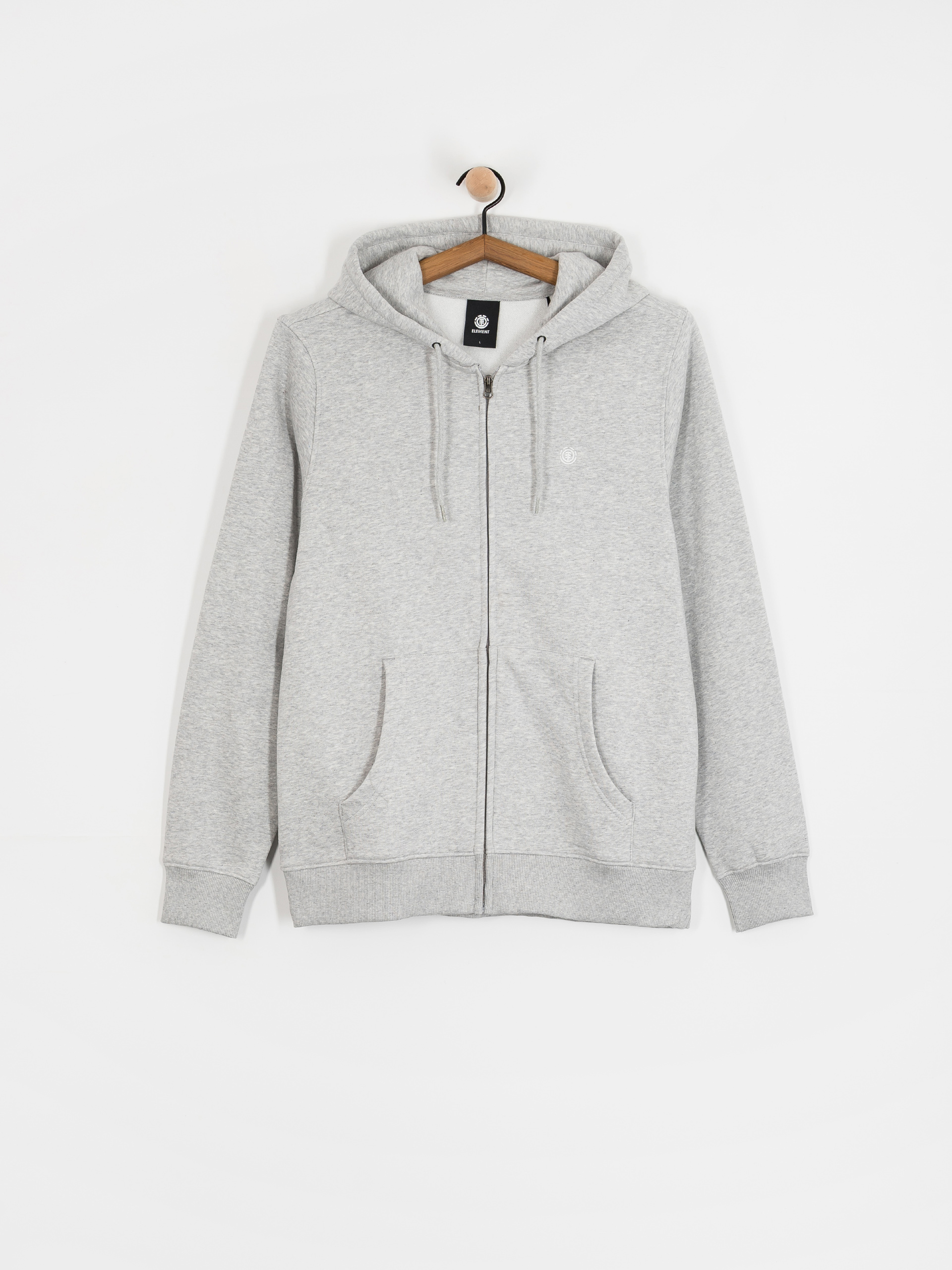 Kapucnis pulóver Element Icon Embroidery ZHD (mid grey heather)
