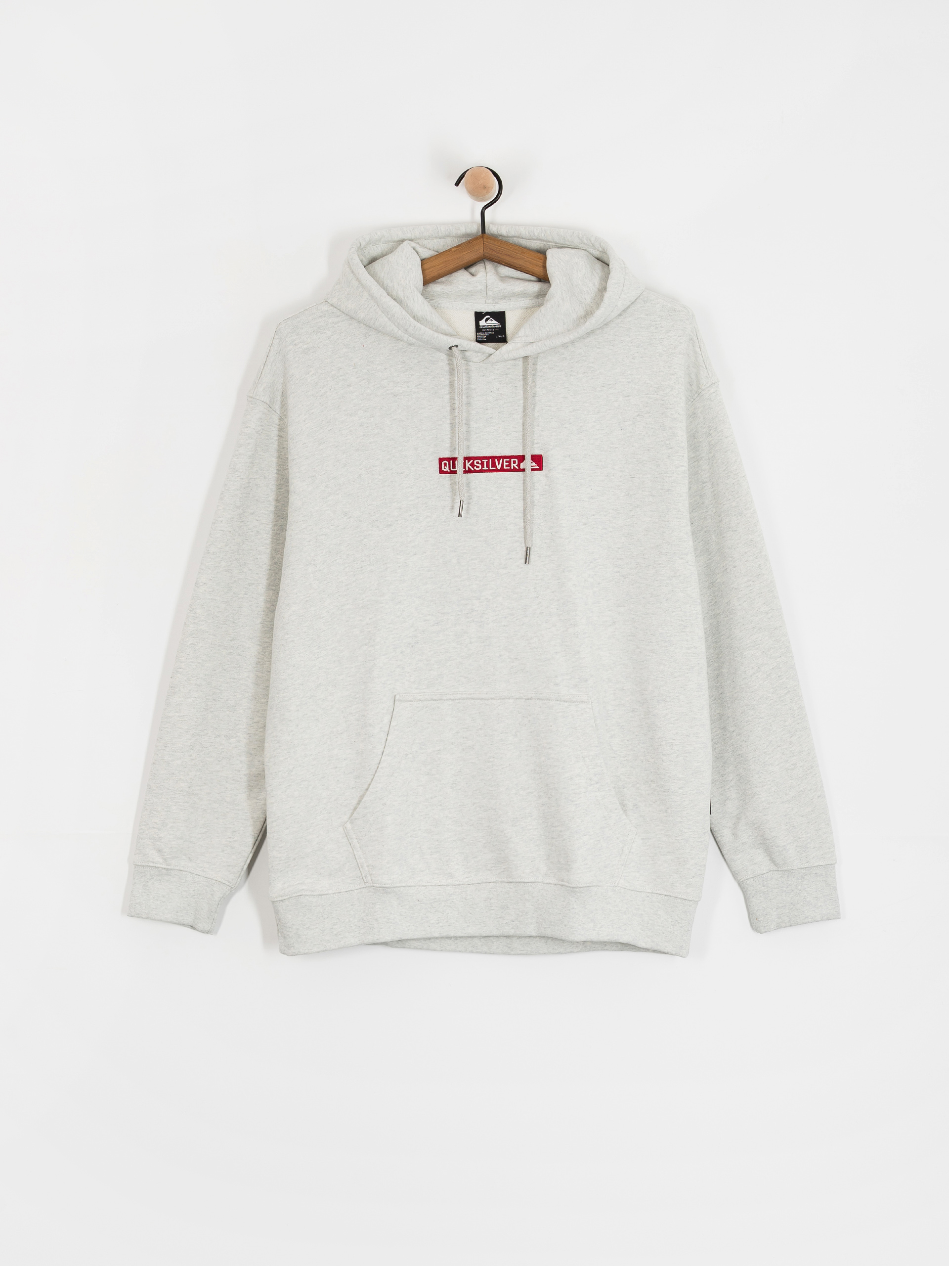 Kapucnis pulóver Quiksilver Dna HD (light grey heather)