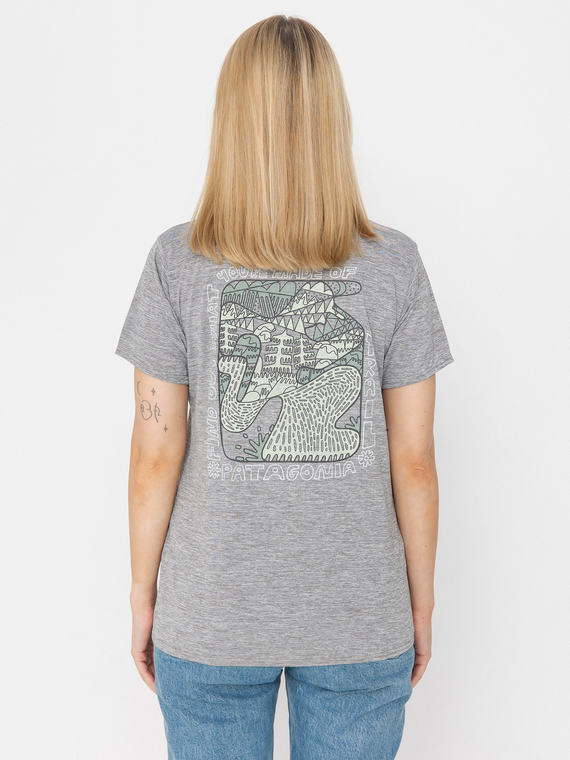 Patagonia Cap Cool Daily Graphic Lands Wmn Póló (made of feather grey)