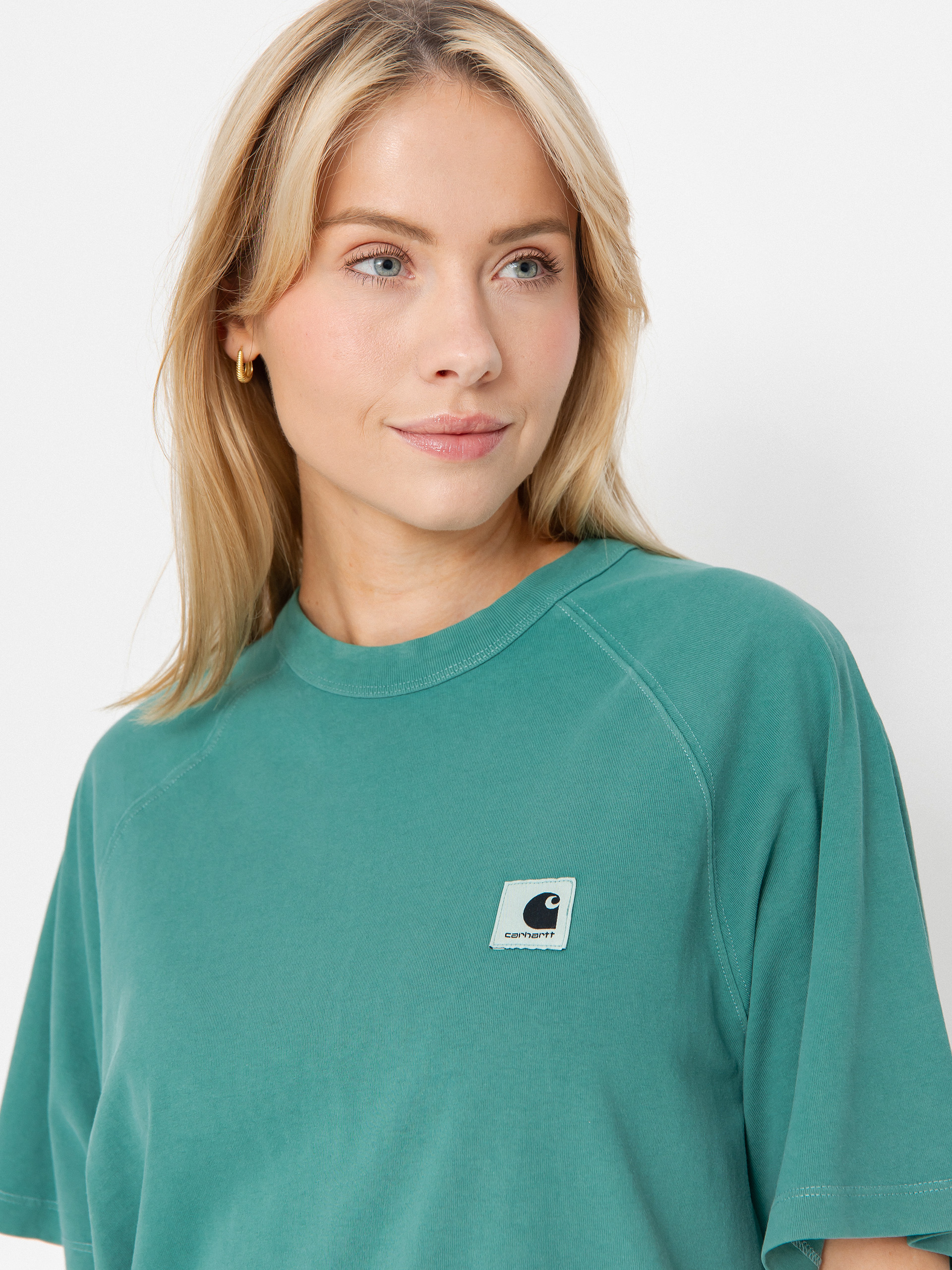 Carhartt WIP Hudson Wmn Póló (saguaro/chalk wash)