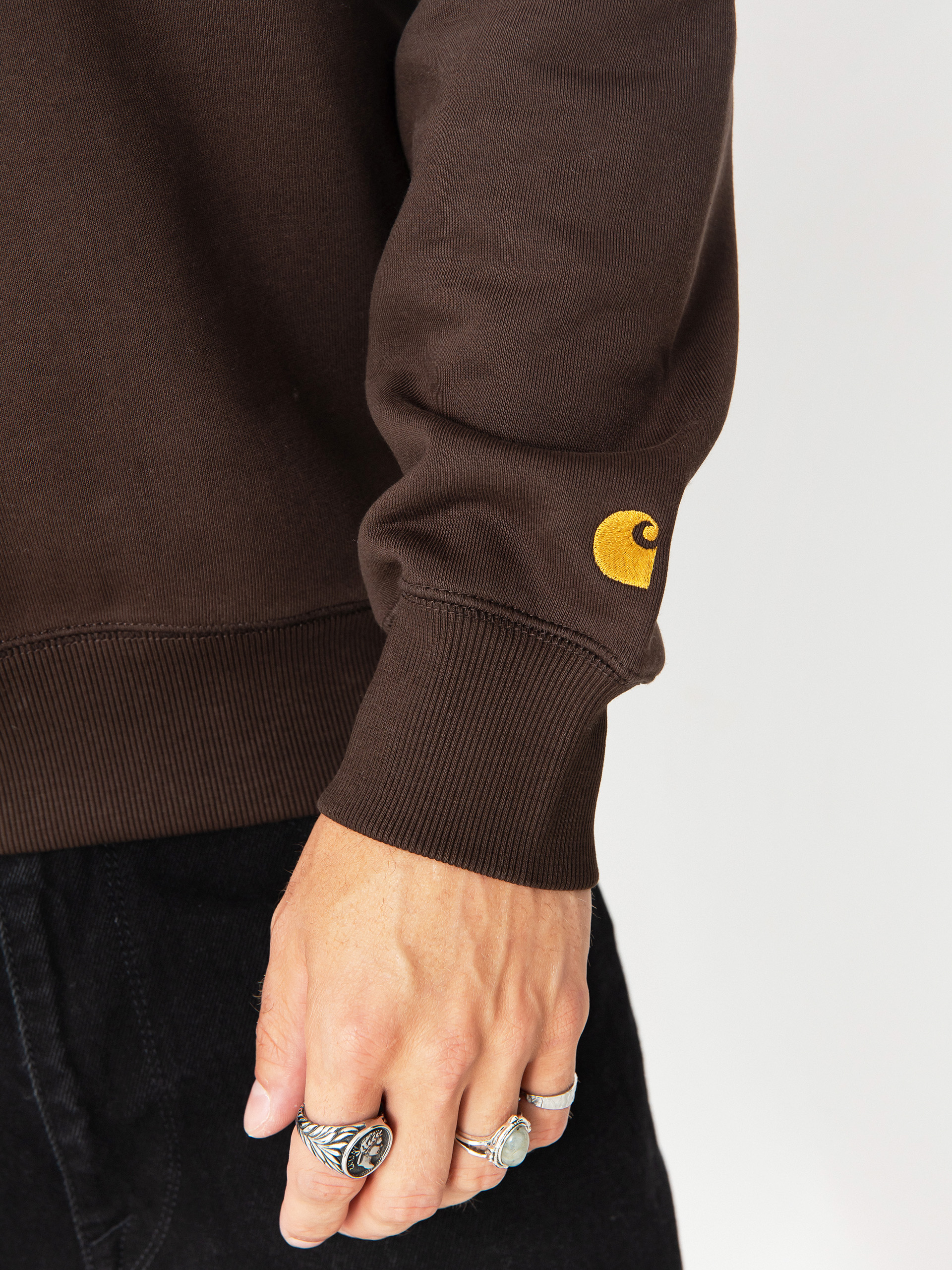 Pulóver Carhartt WIP Chase (tobacco/gold)