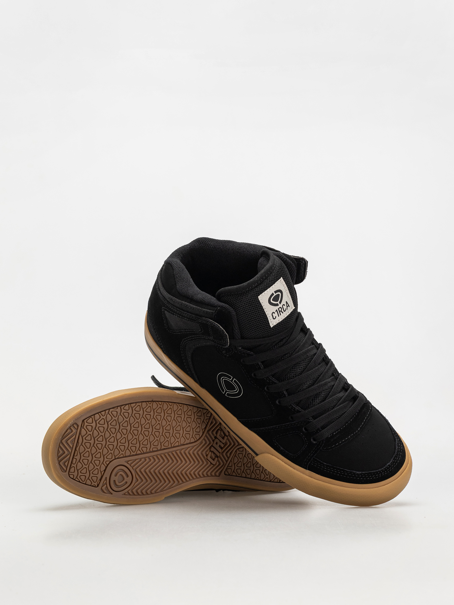 Circa 99 Vulc Hi Cipők (black/gum/suede/mesh)