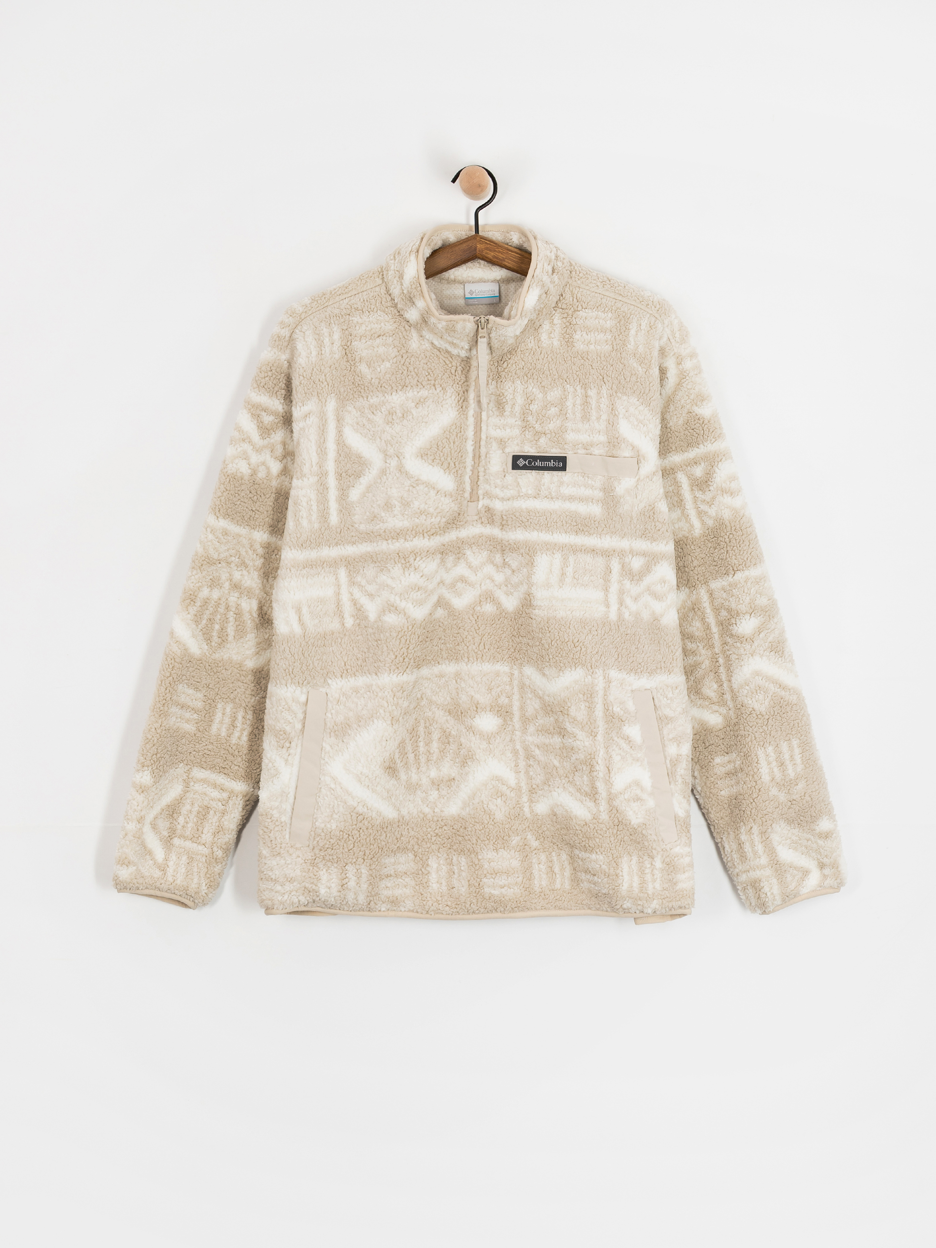 Férfi Columbia Rugged Ridge High Pile Half Zip Polár pulóver (dark stone deschutes days)