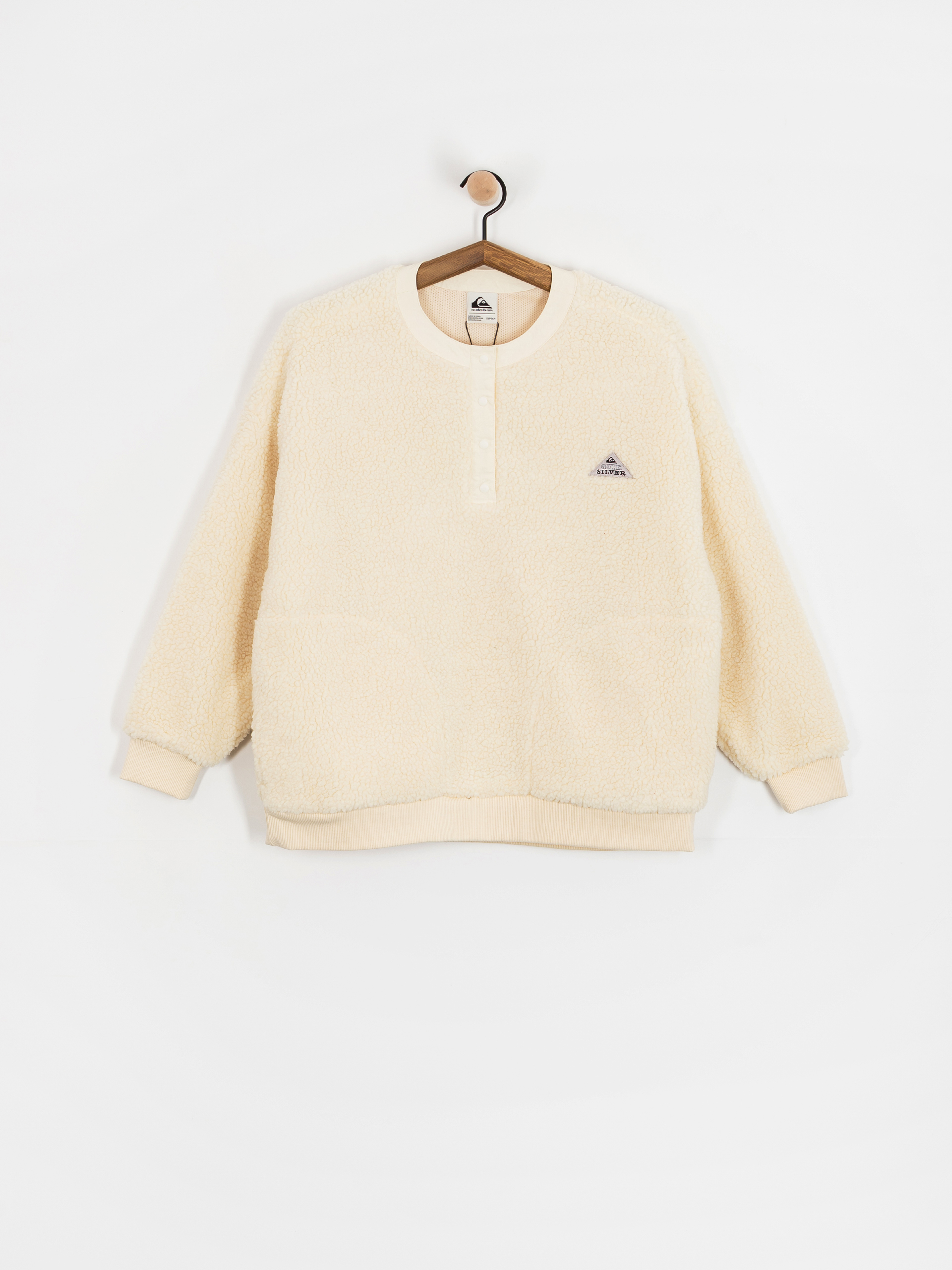 Női Polár pulóver Quiksilver Barranco Crew (snow white)