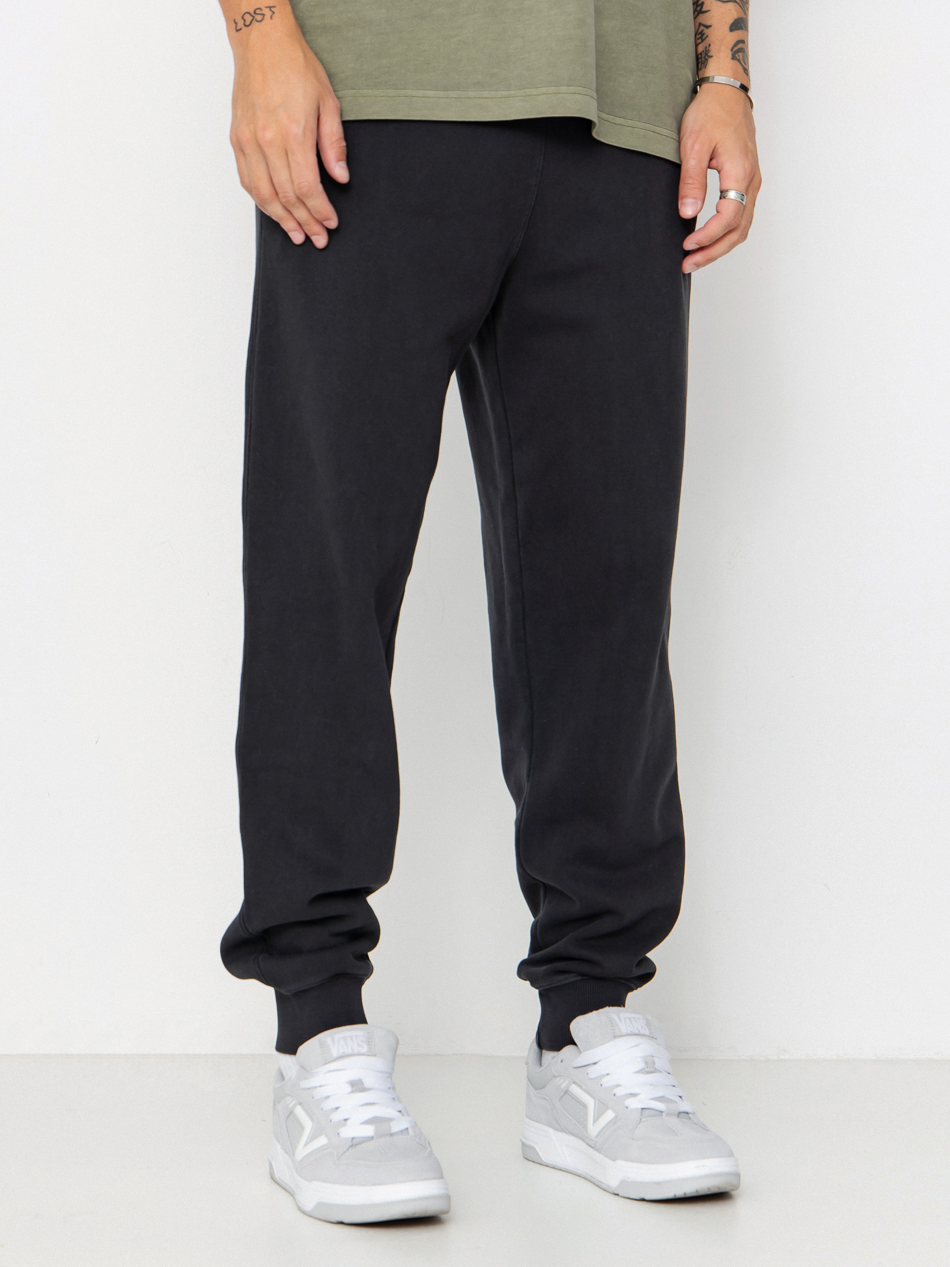 Fox Wordmark Fleece Jogger Kisnadrág (black)