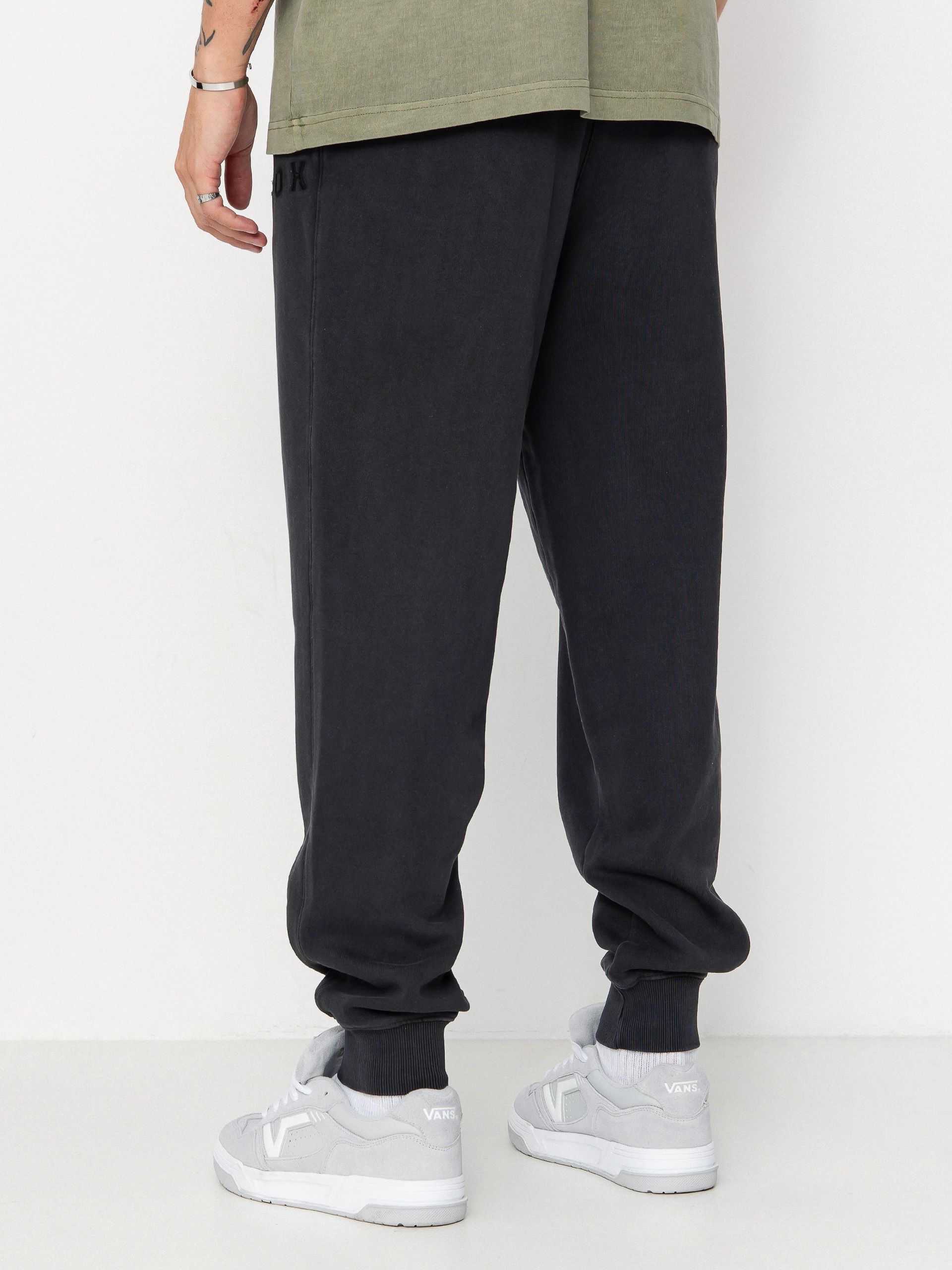 Fox Wordmark Fleece Jogger Kisnadrág (black)
