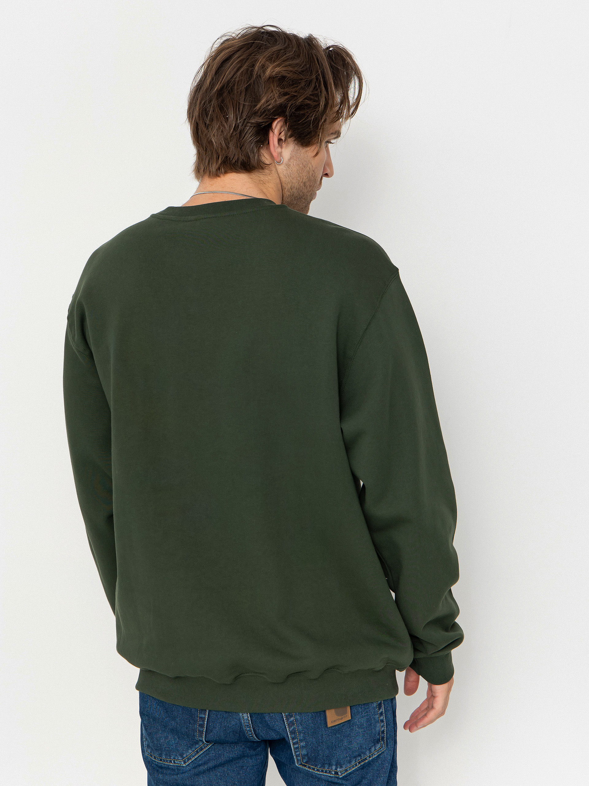 Vans Left Chest II Loose Crew Pulóver (dried kelp)