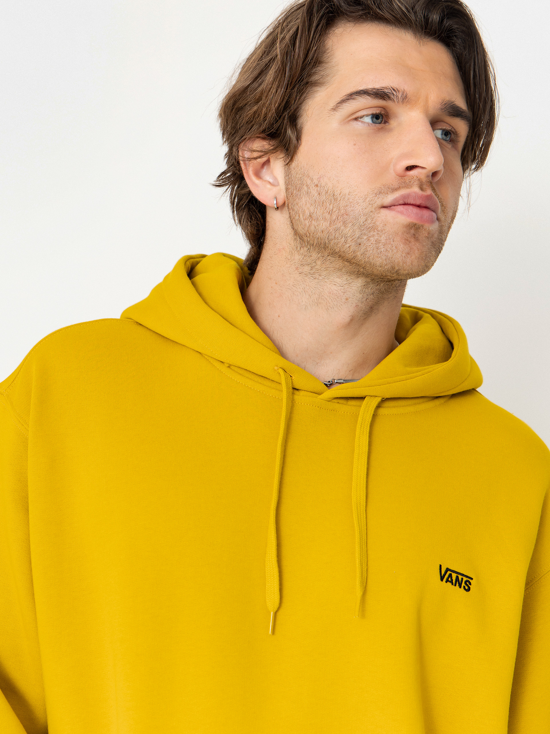 Vans Left Chest II Loose HD Kapucnis pulóver (heritage mustard)