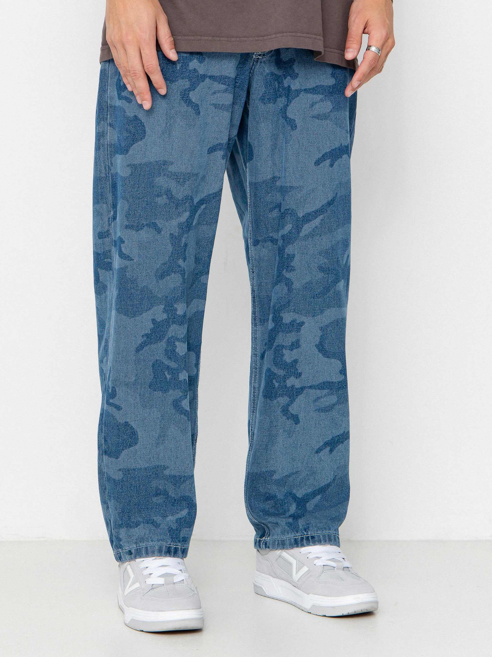 Vans Check 5 Loose Camo Printed Denim Kisnadrág (stonewash/blue)