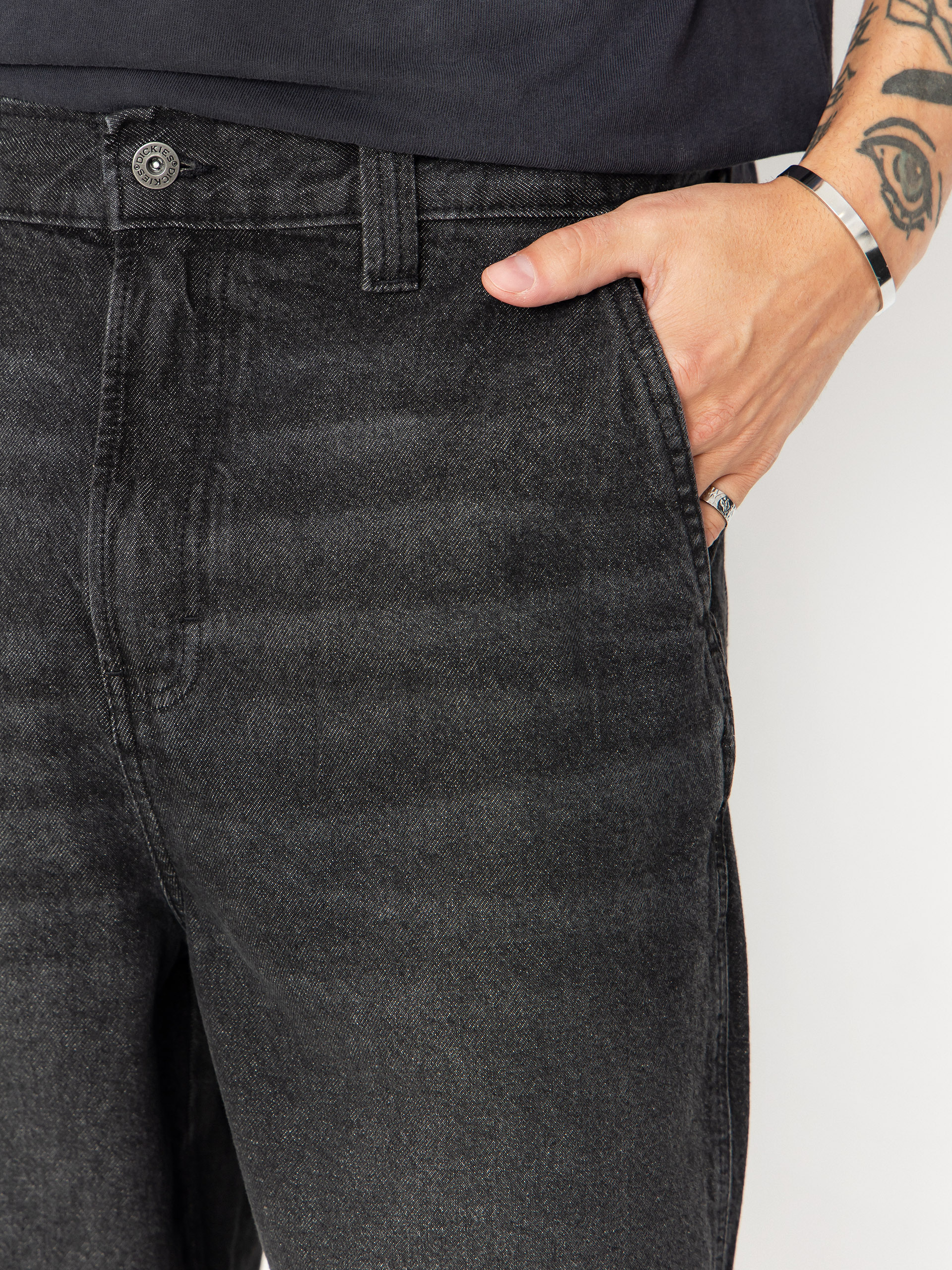 Dickies Madison Baggy Kisnadrág (black wash faded)