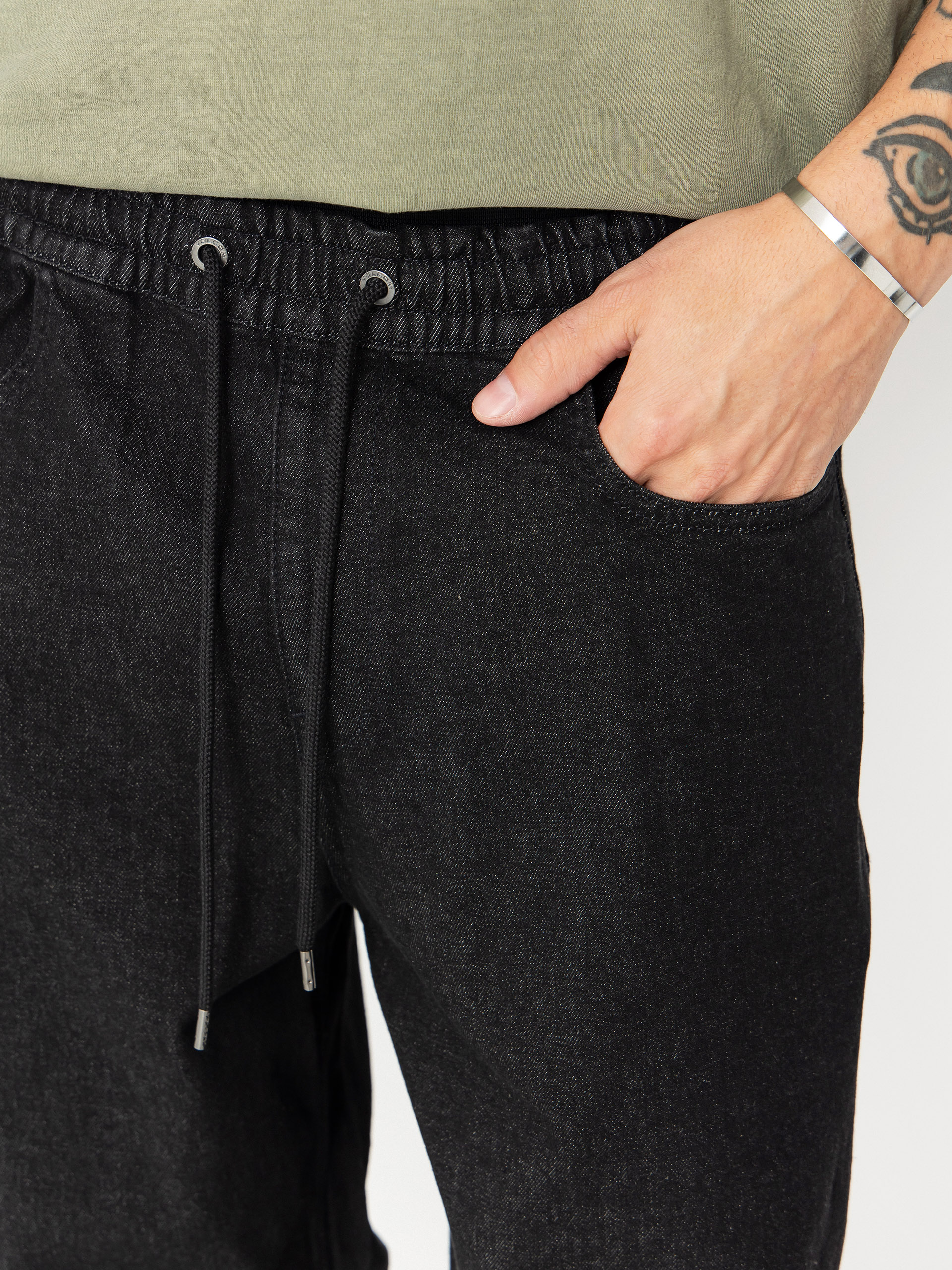 Volcom Freazy Loose Ew Denim Kisnadrág (black wash)