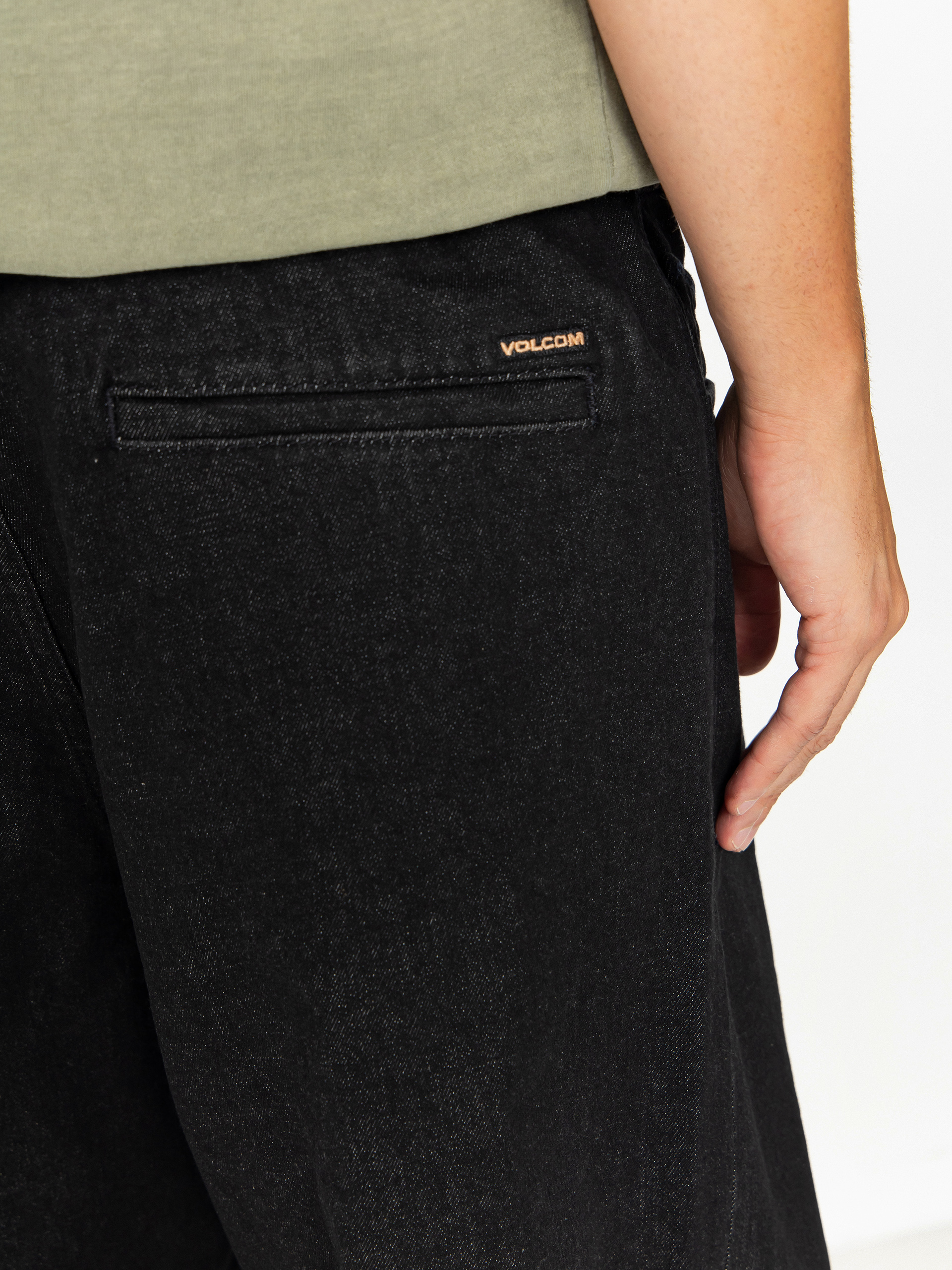 Volcom Freazy Loose Ew Denim Kisnadrág (black wash)