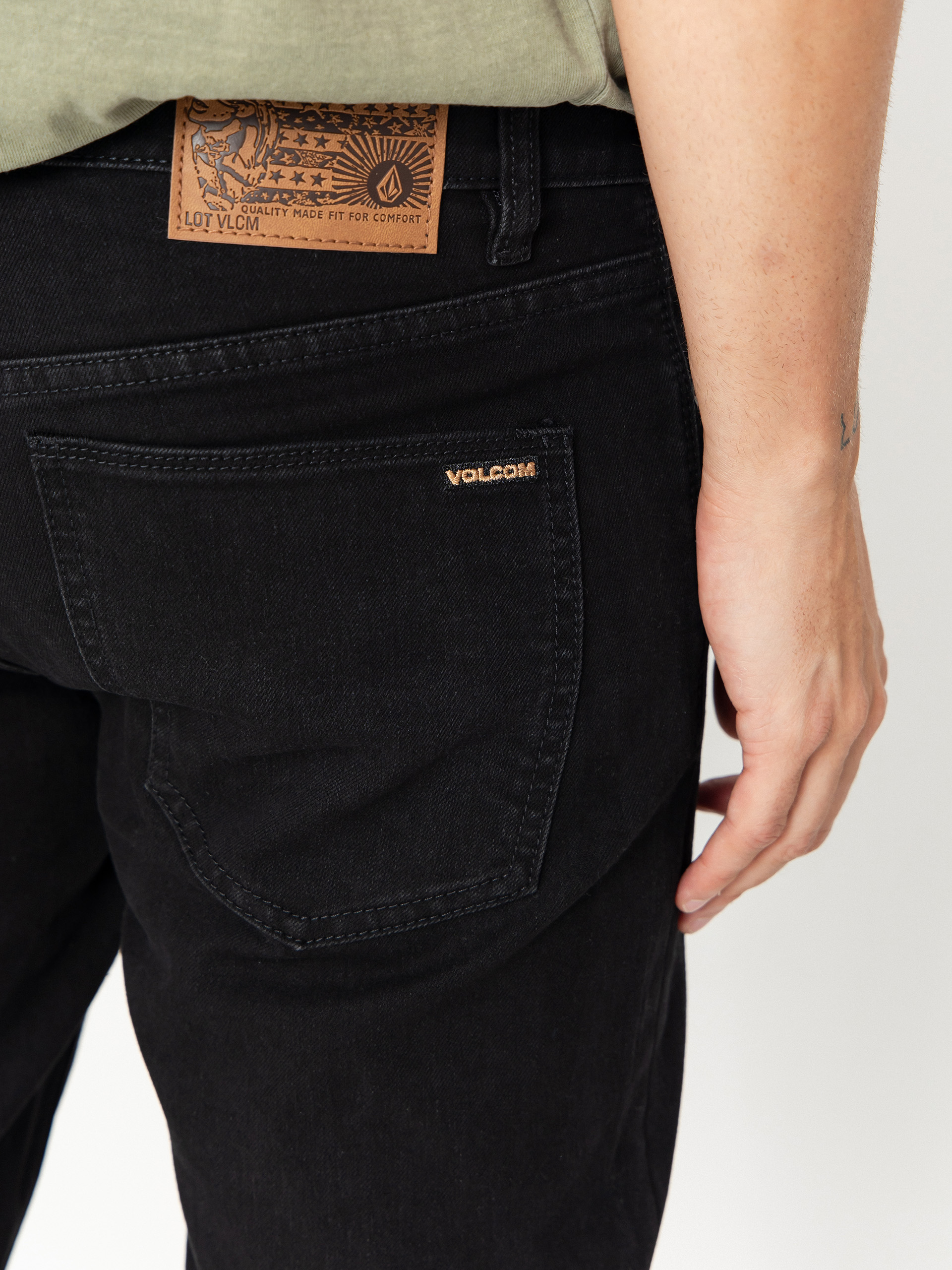 Volcom Vorta Denim Kisnadrág (black out)