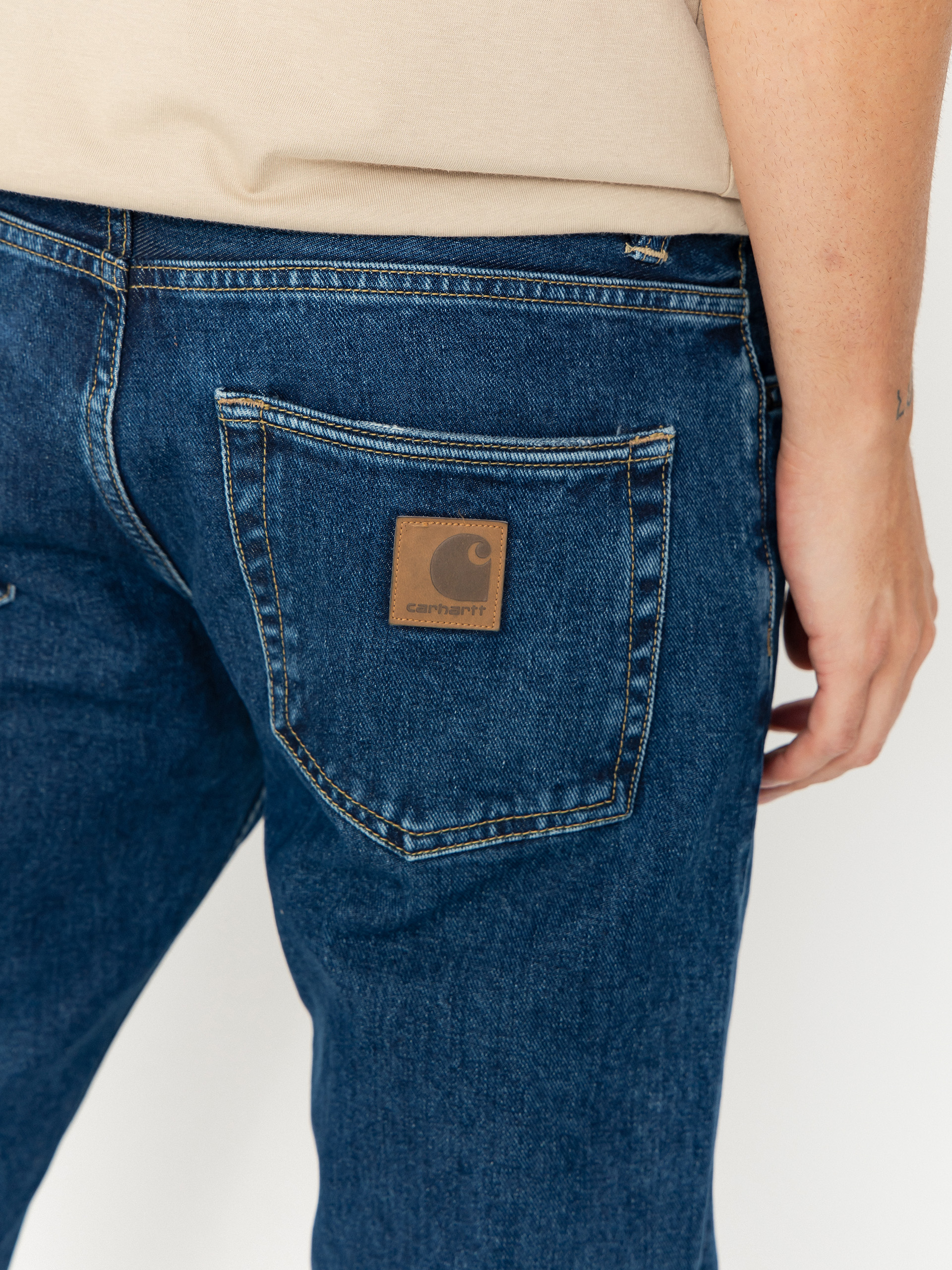 Carhartt WIP Klondike Kisnadrág (blue/stone washed)