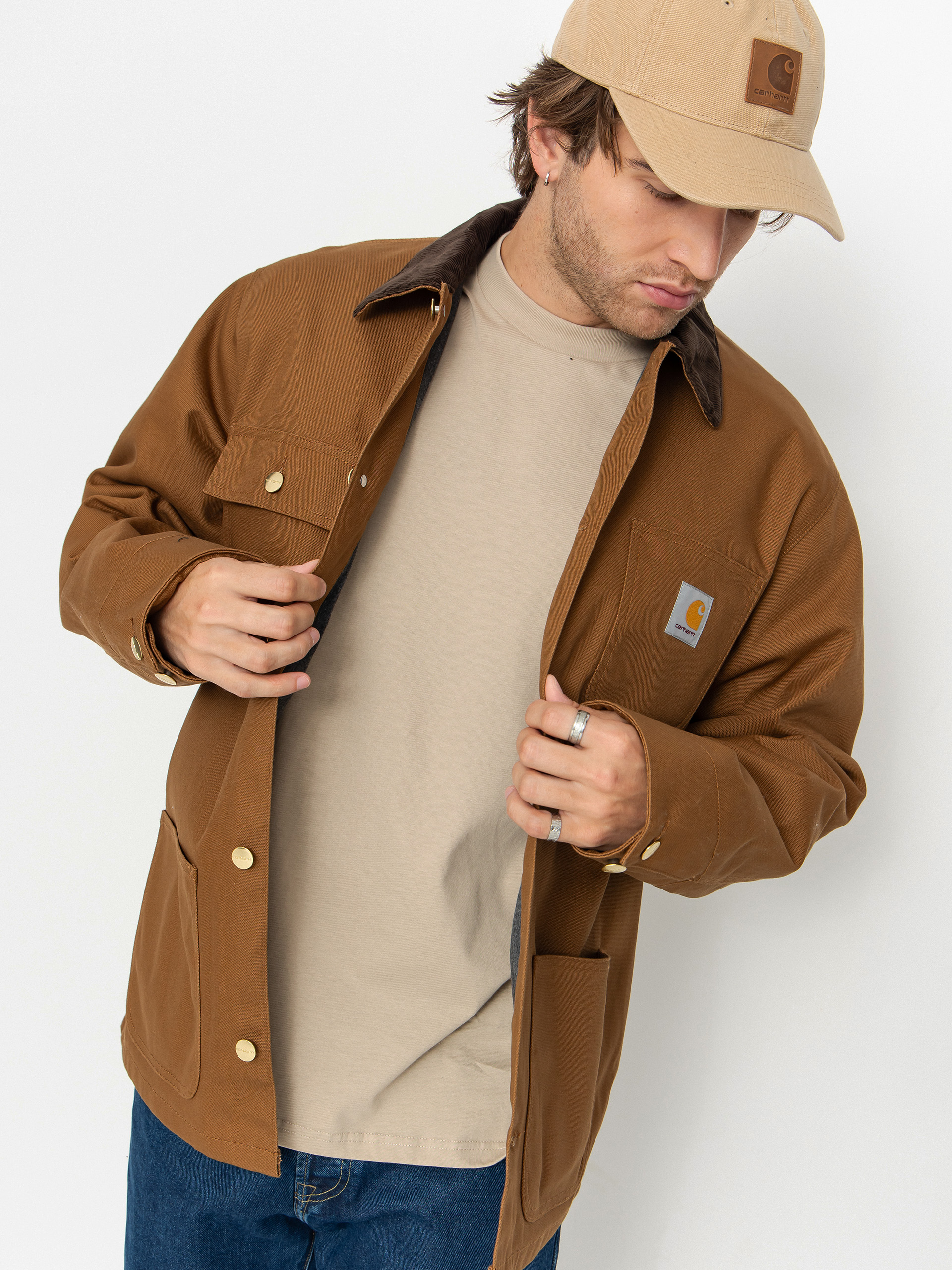 Carhartt WIP Michigan Coat Dzseki (hamilton brown/tobacco/rigid)