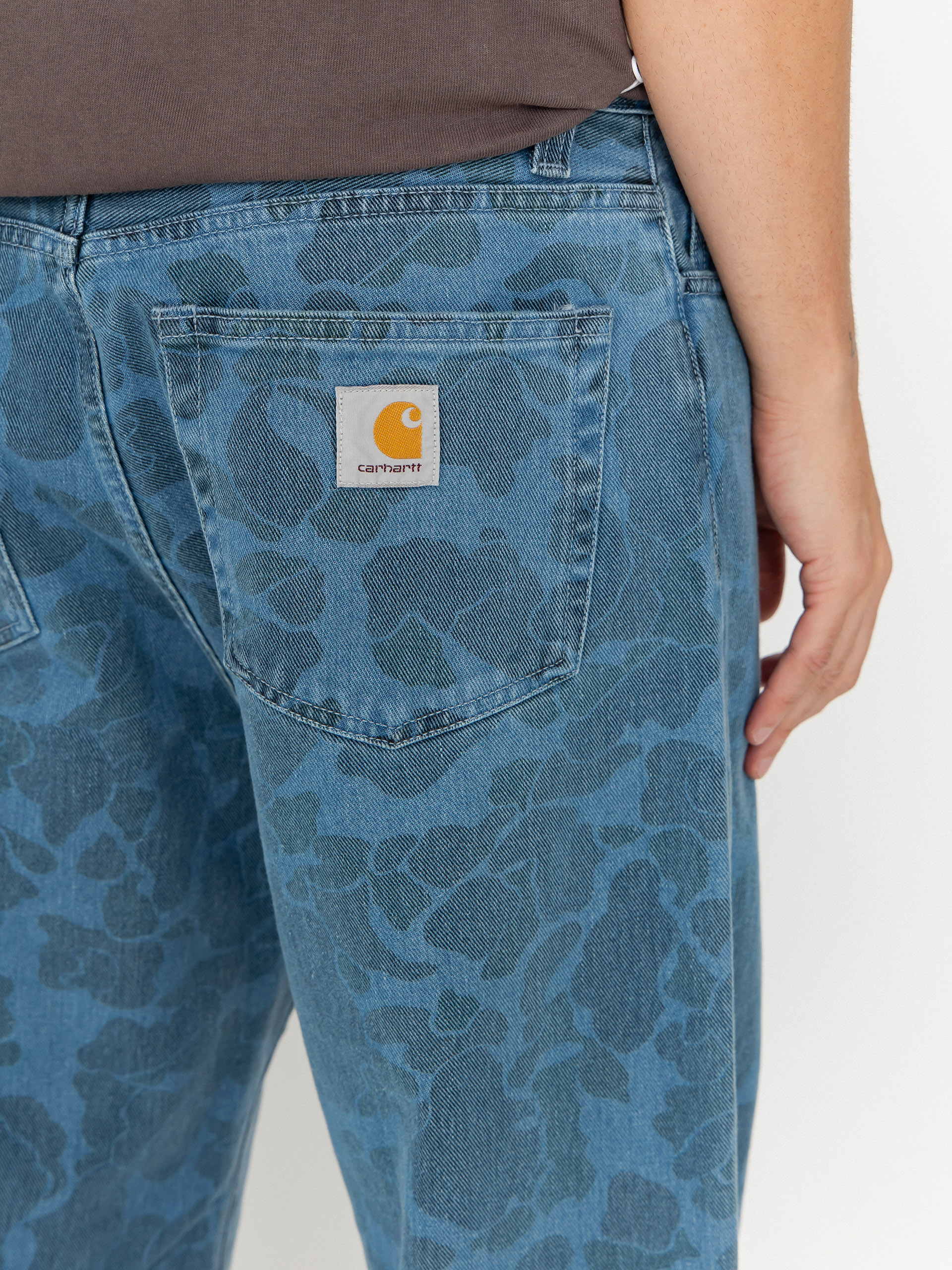 Carhartt WIP Duck Landon Kisnadrág (camo duck/blue/bleached)