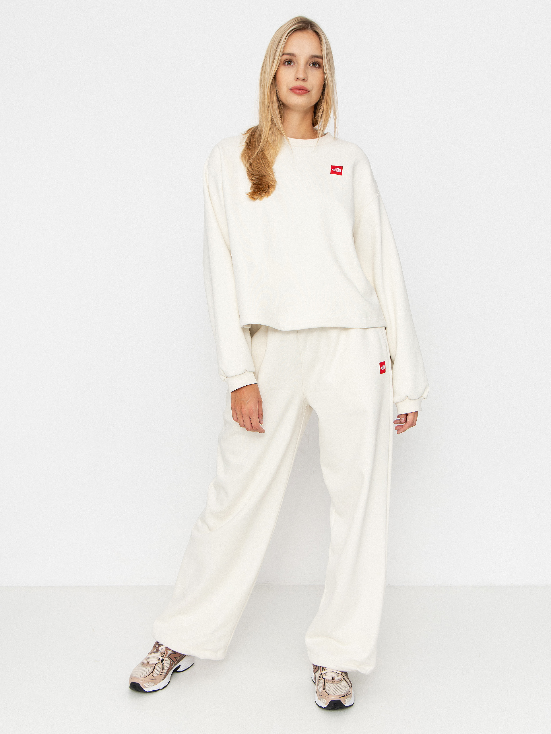 The North Face Red Box Pulu00f3ver (white dune)