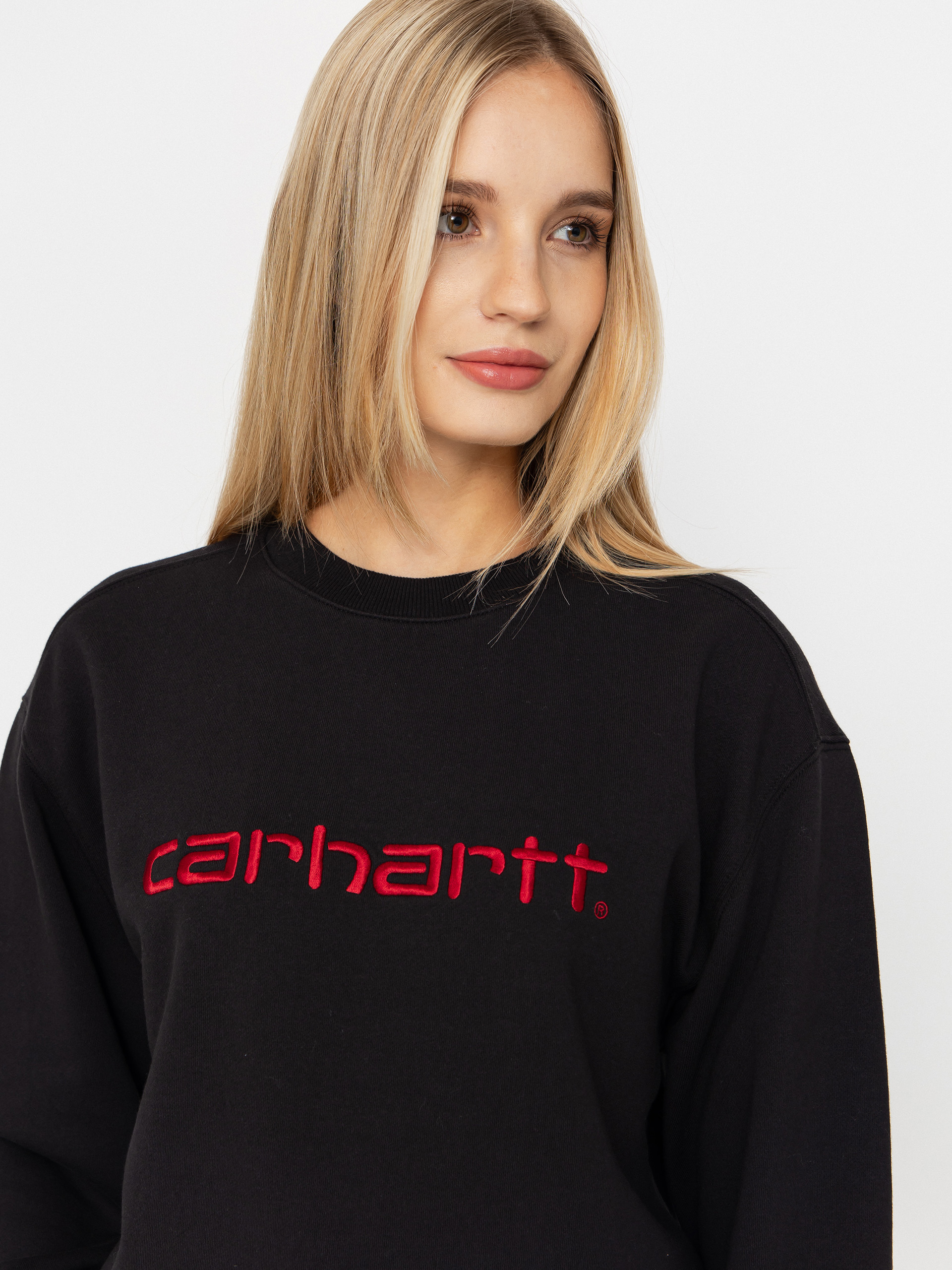 Carhartt WIP Carhartt Wmn Pulóver (black/scarlet)