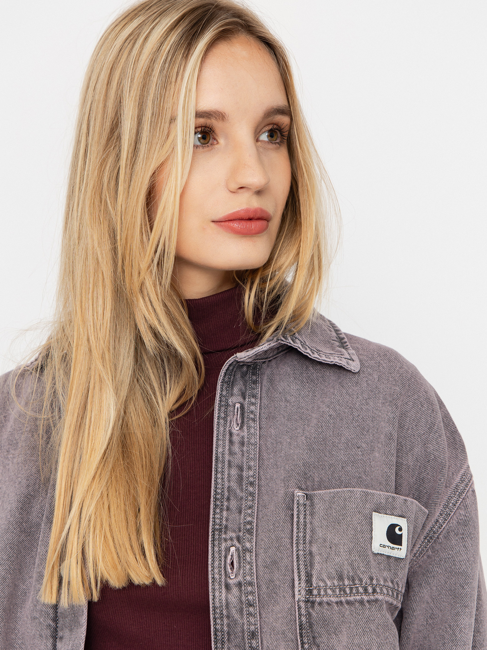 Carhartt WIP Georgia Wmn Dzseki (black/hortensia/garment dyed)