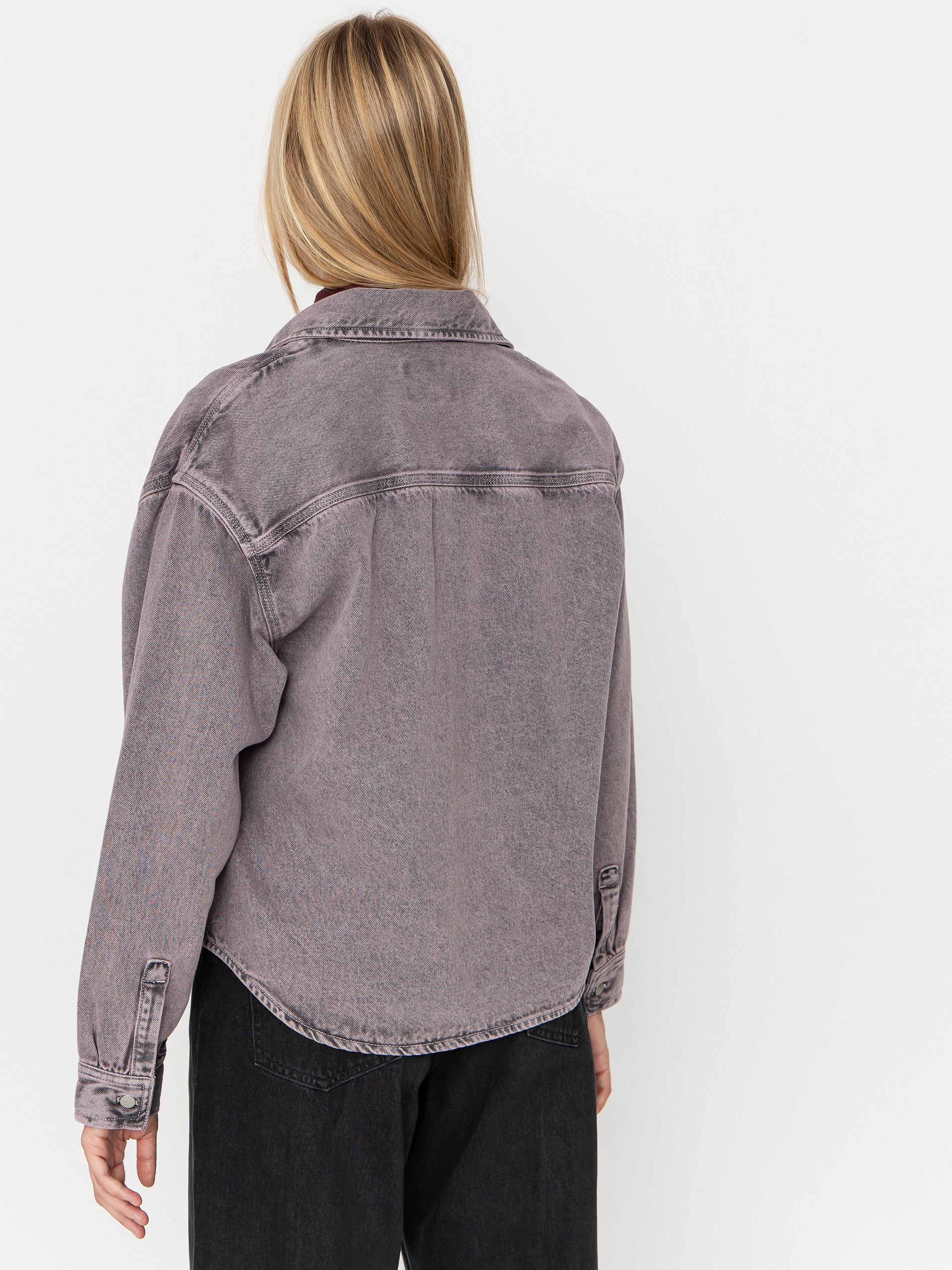 Carhartt WIP Georgia Wmn Dzseki (black/hortensia/garment dyed)