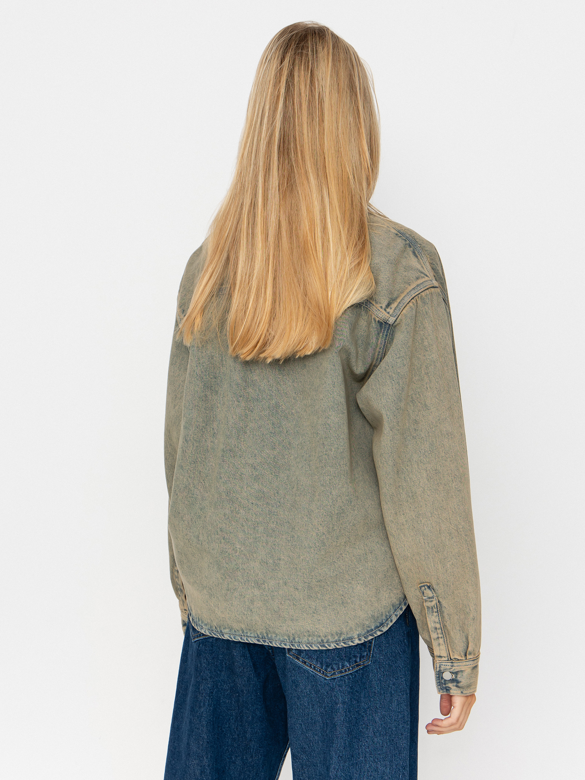 Carhartt WIP Georgia Wmn Dzseki (blue/leather/garment dyed)