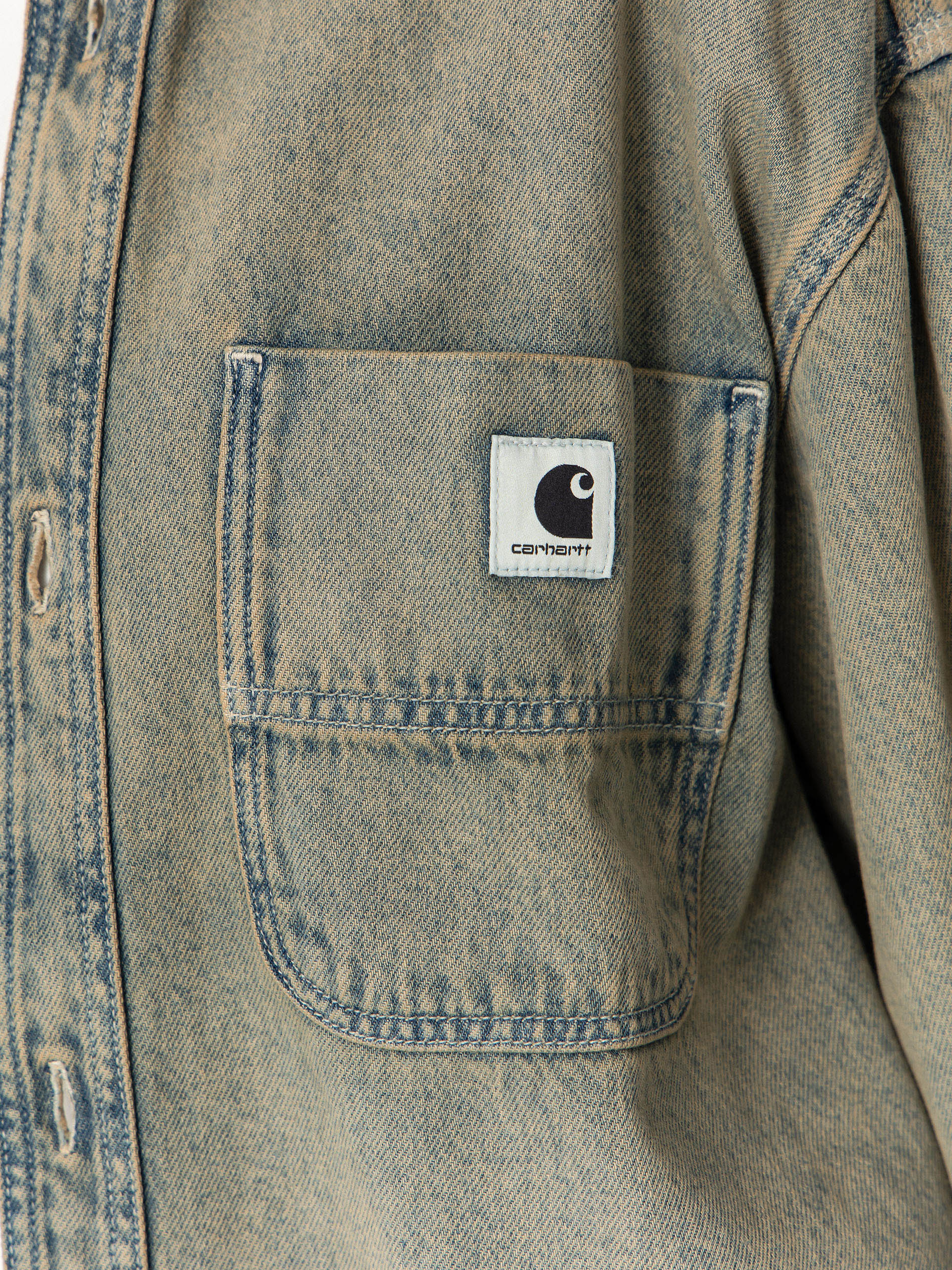 Carhartt WIP Georgia Wmn Dzseki (blue/leather/garment dyed)