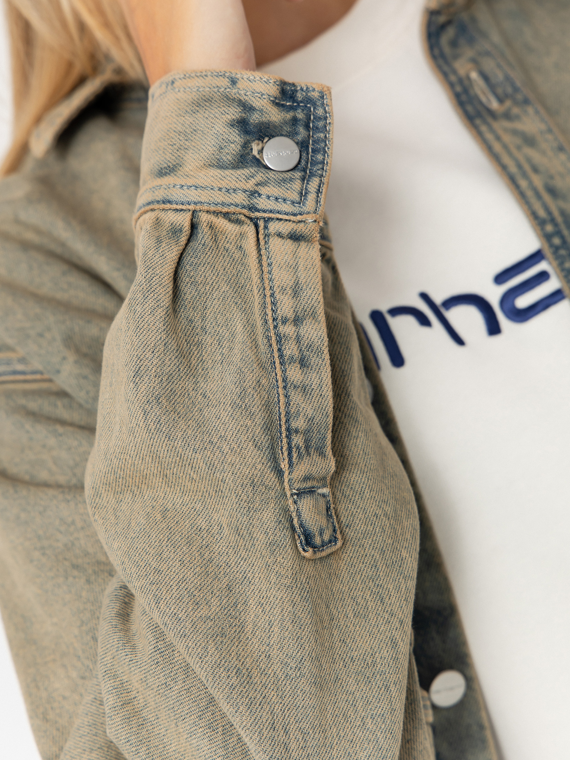 Carhartt WIP Georgia Wmn Dzseki (blue/leather/garment dyed)