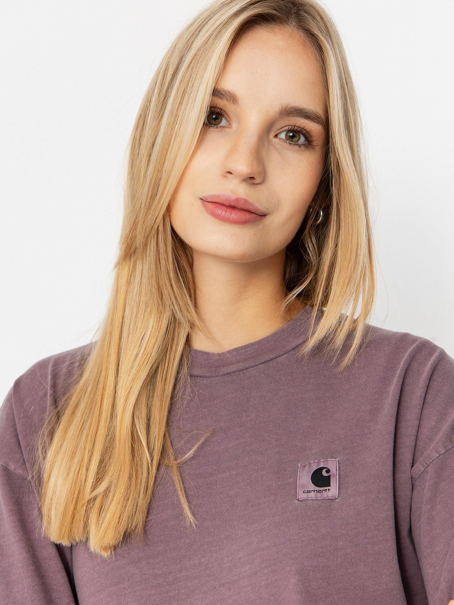 Carhartt WIP Nelson Wmn Póló (phlox/garment dyed)