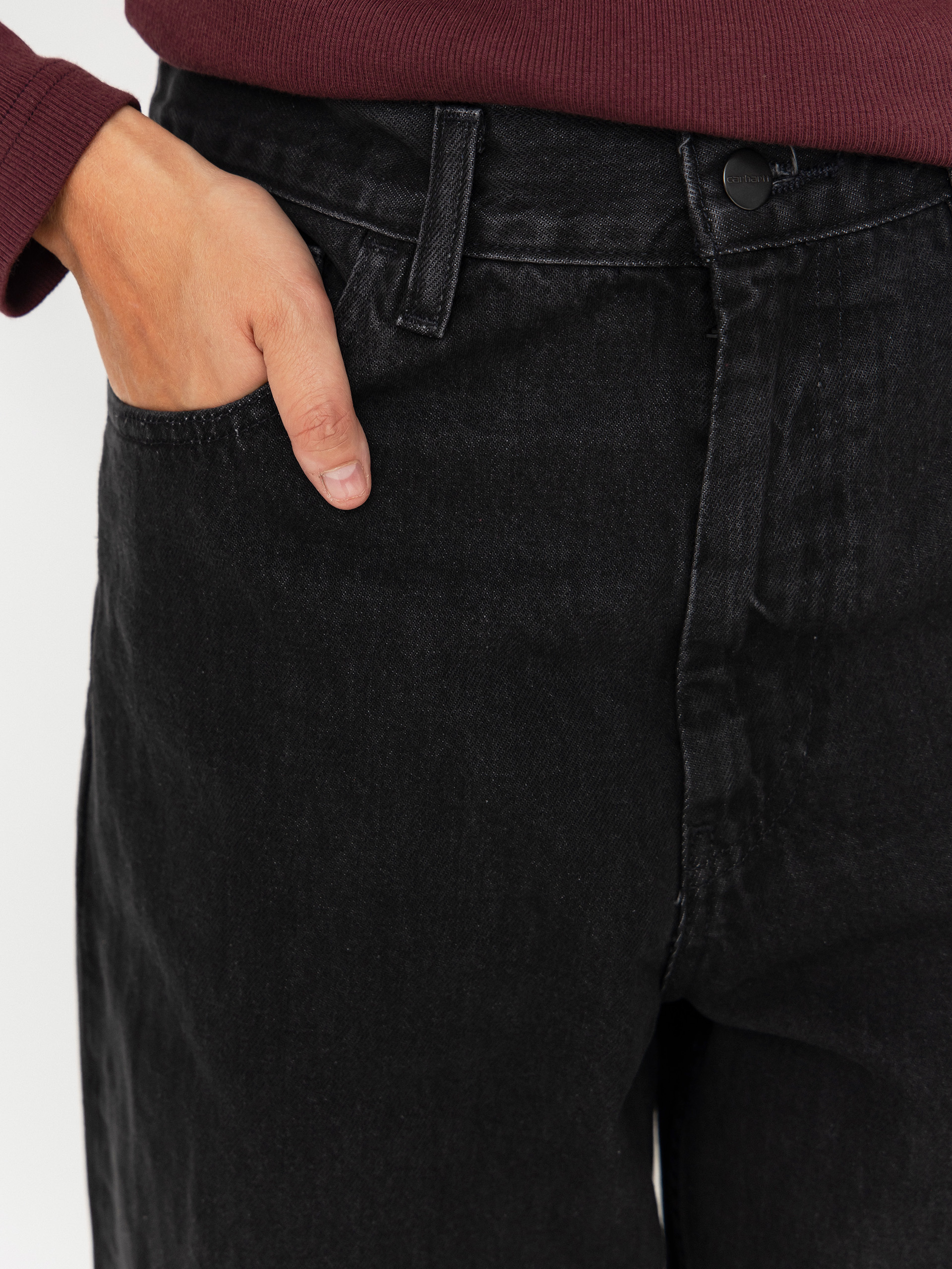 Carhartt WIP Brandon Kisnadrág Wmn (black/stone washed)