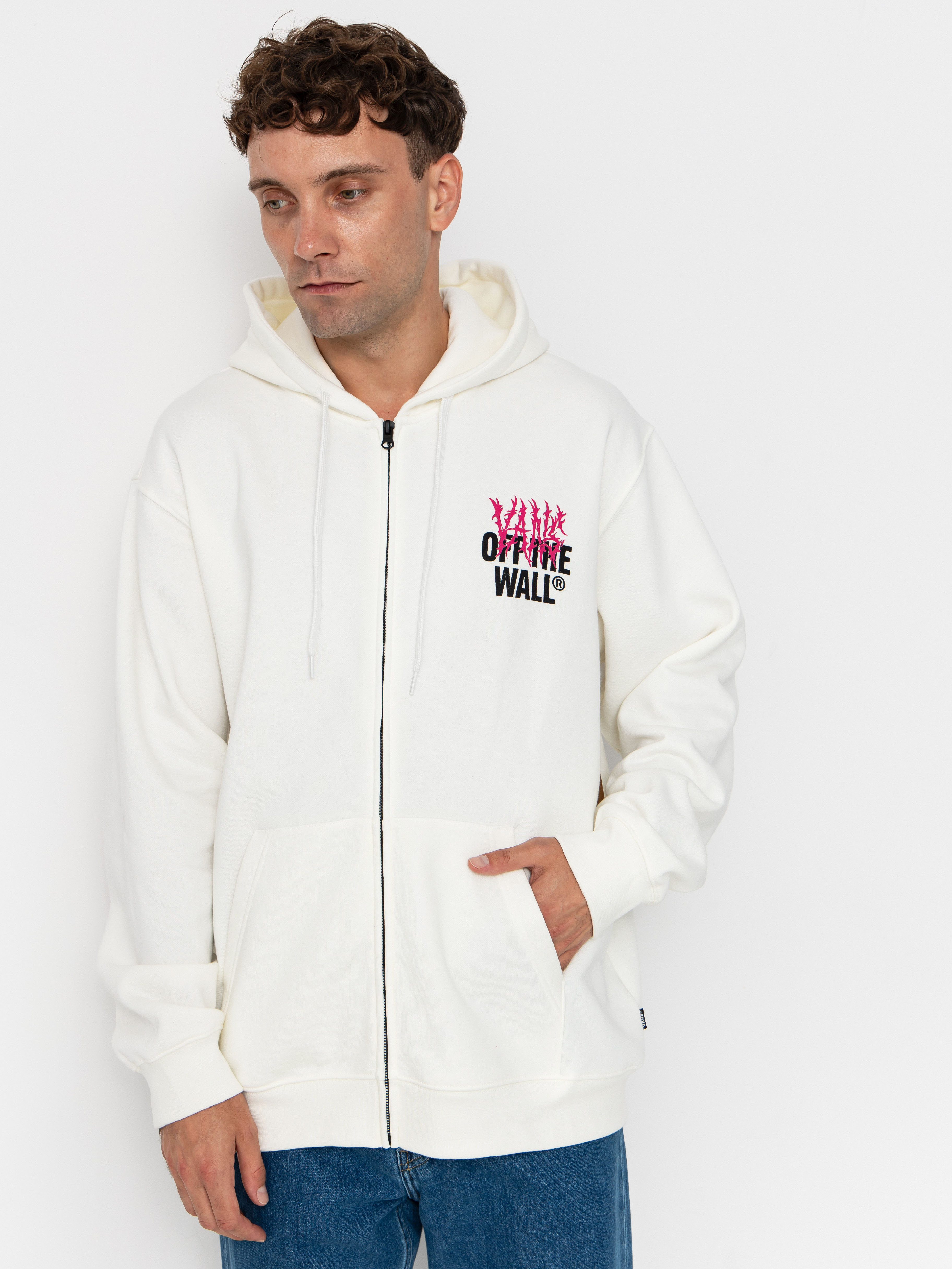 Vans Metal Wall Full Zip Pulóver (mountain essentials marshmallow)