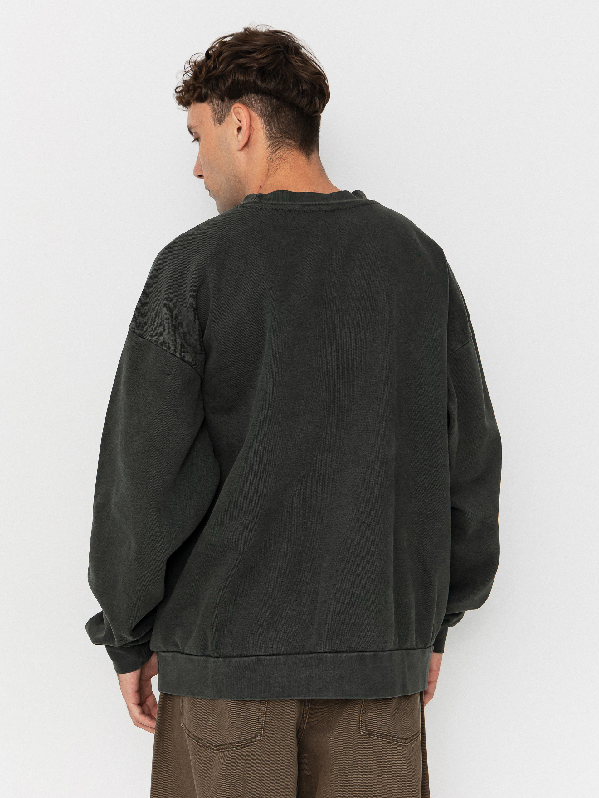 OBEY Lowercase Pigment Crew Pulóver (pigment pirate black)