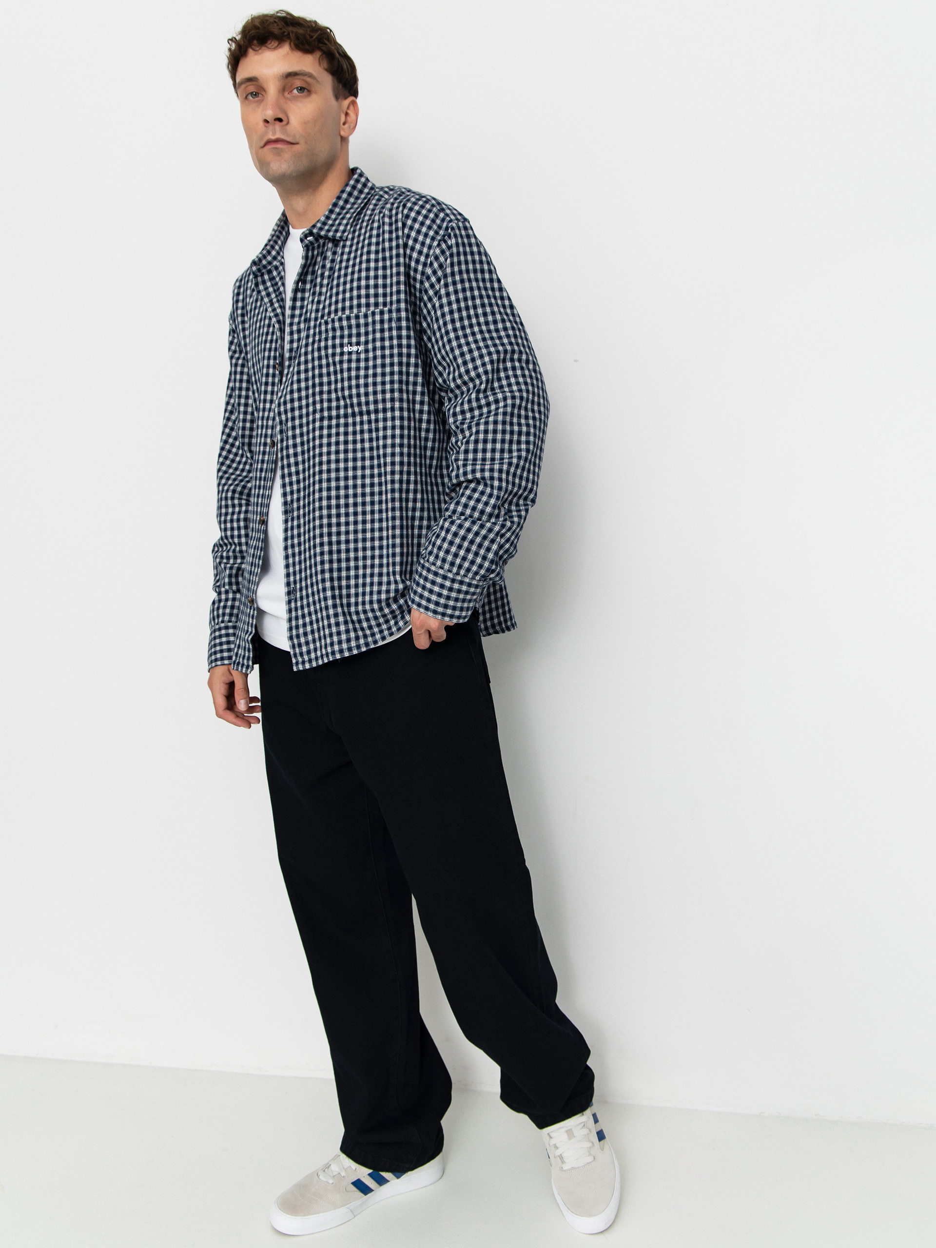 OBEY Bigwig Andy Woven Ing (academy navy multi)