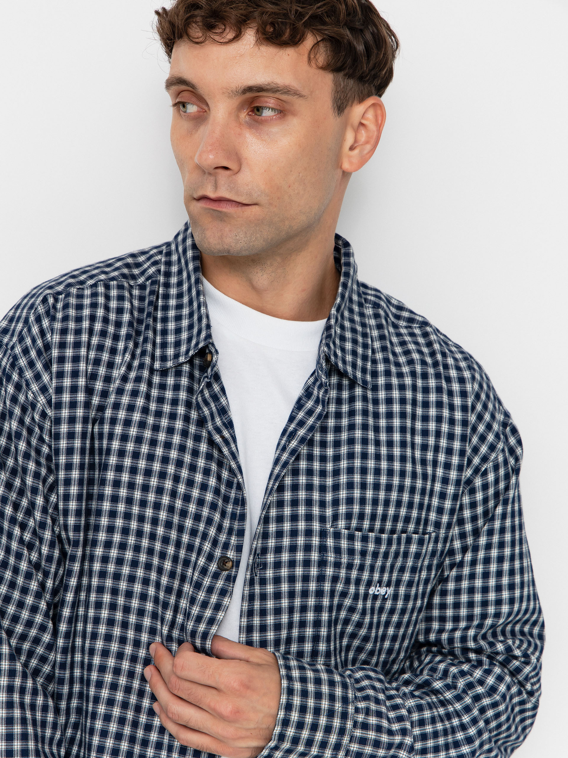 OBEY Bigwig Andy Woven Ing (academy navy multi)