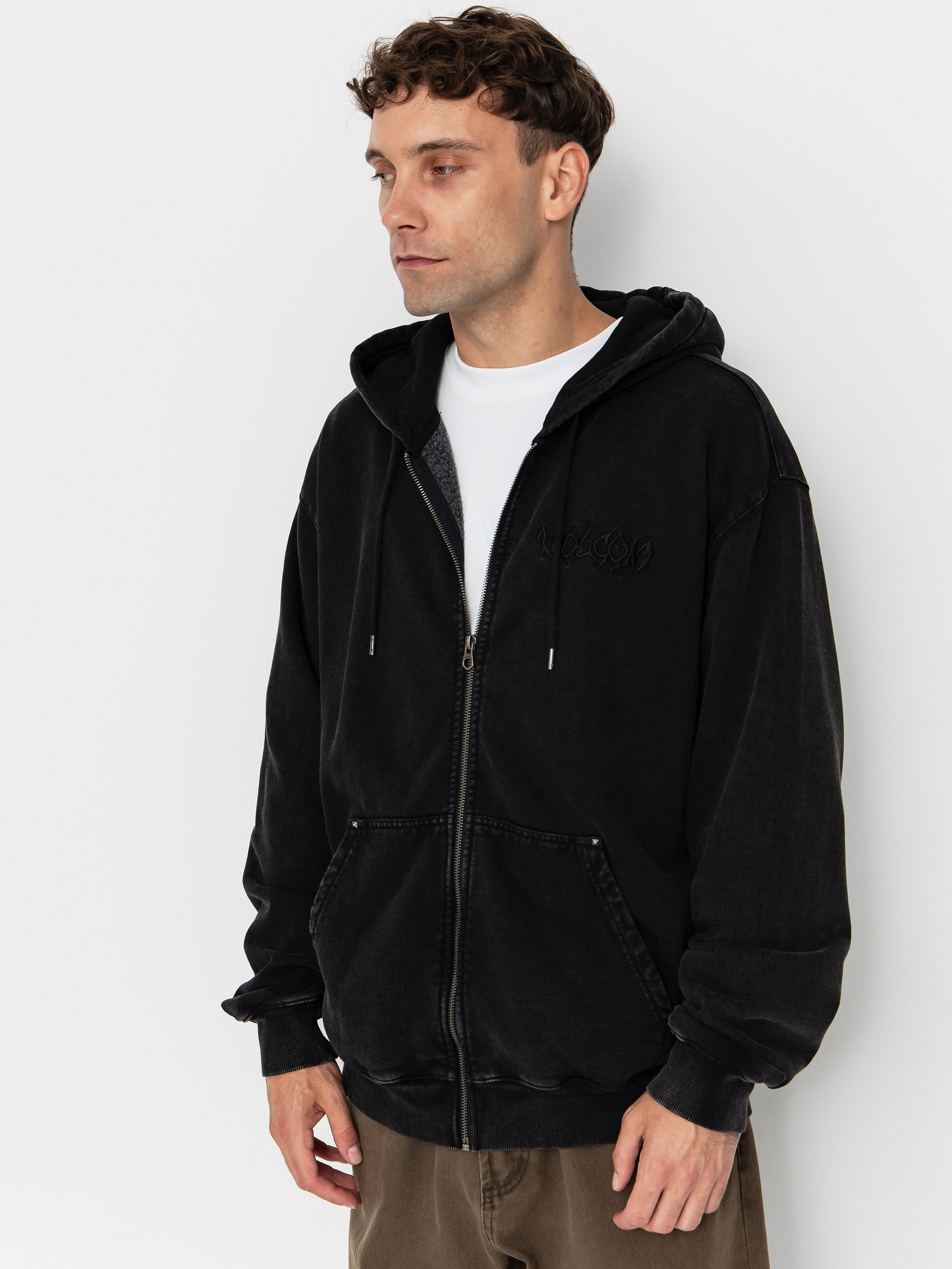 Volcom Studder Zip Pulóver (black)