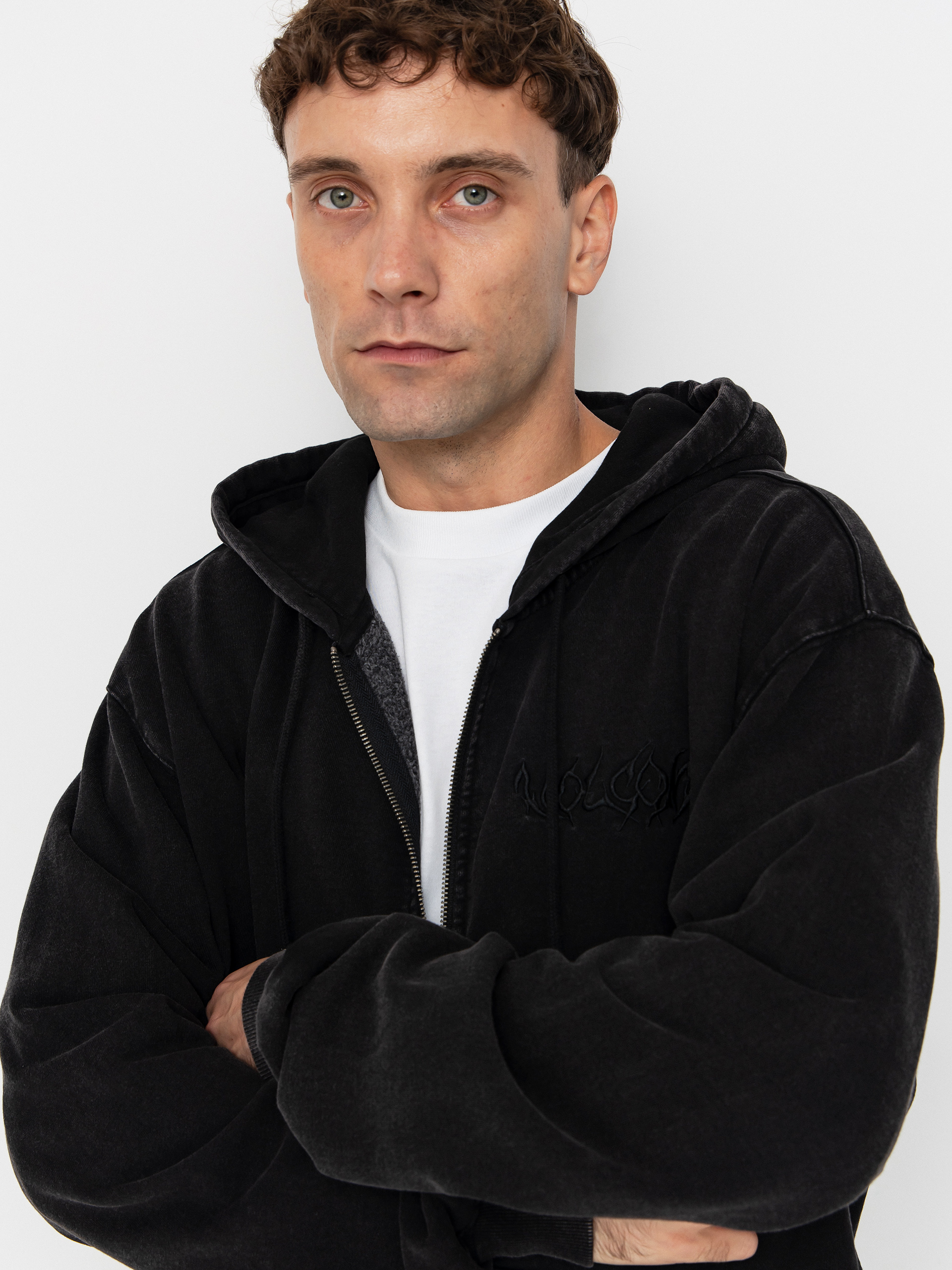 Volcom Studder Zip Pulóver (black)