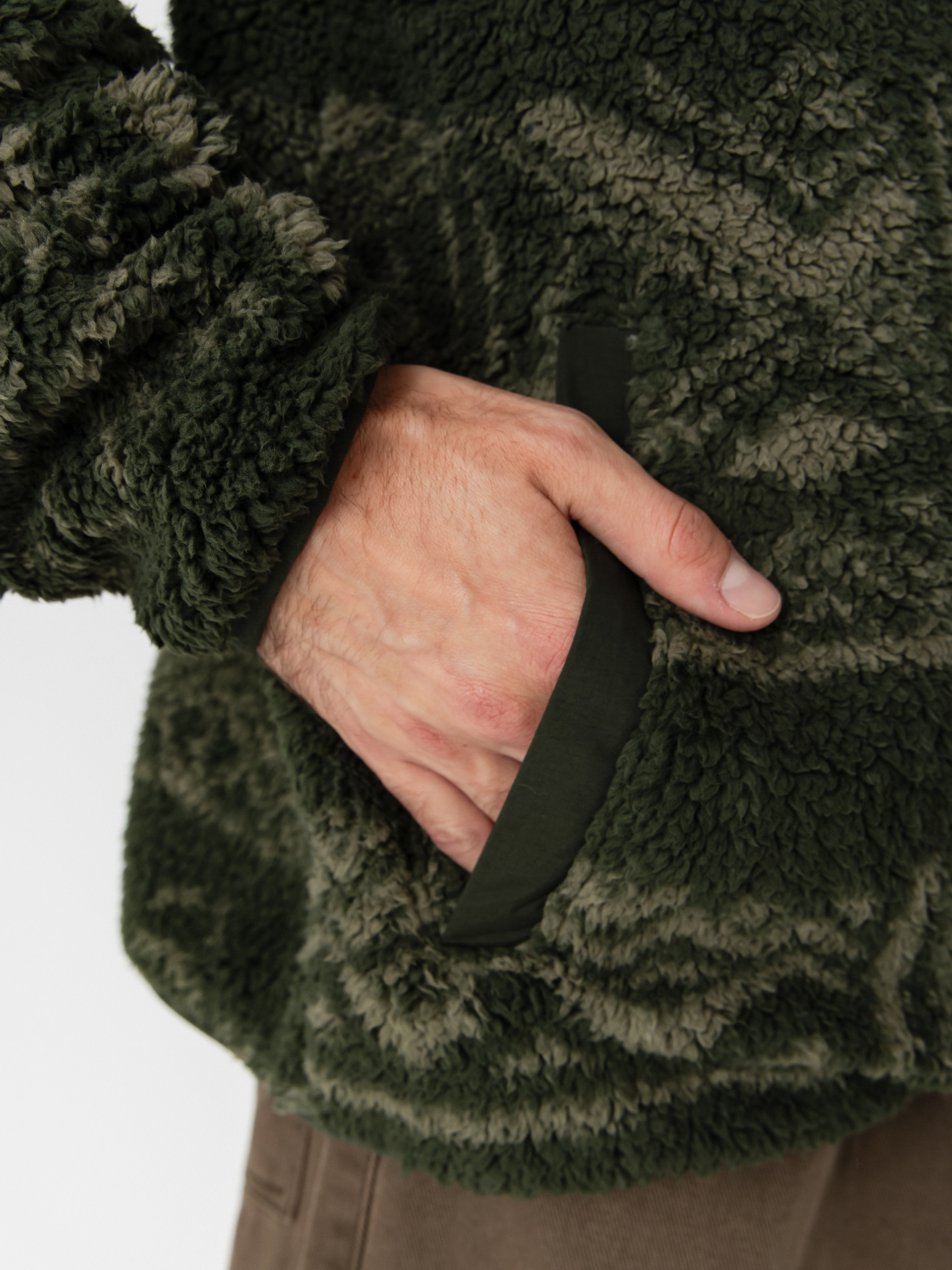 Férfi Columbia Rugged Ridge High Pile Half Zip Polár pulóver (greenscape deschutes days)