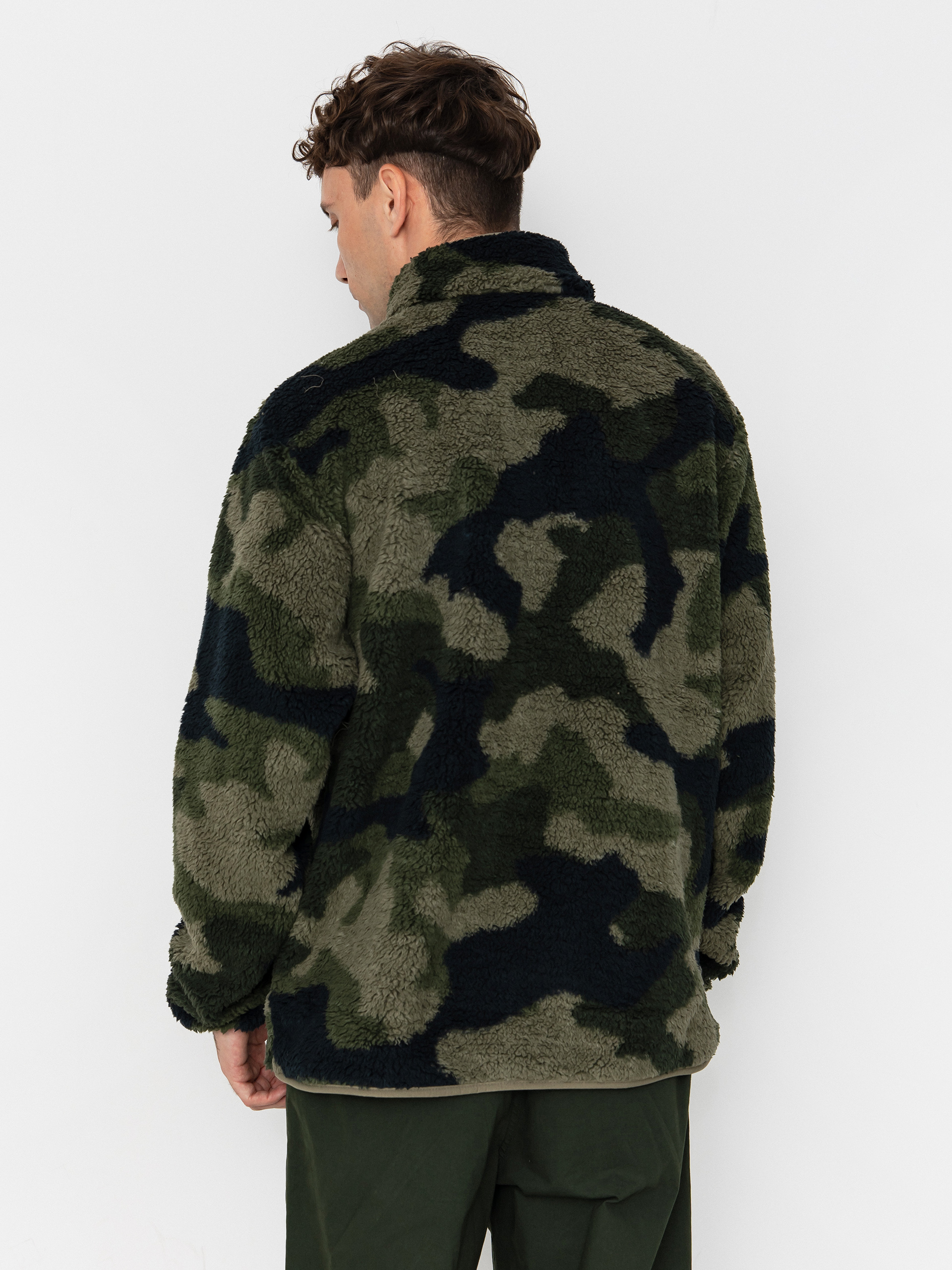 Férfi Columbia Rugged Ridge High Pile Half Zip Polár pulóver (stone green mod camo)