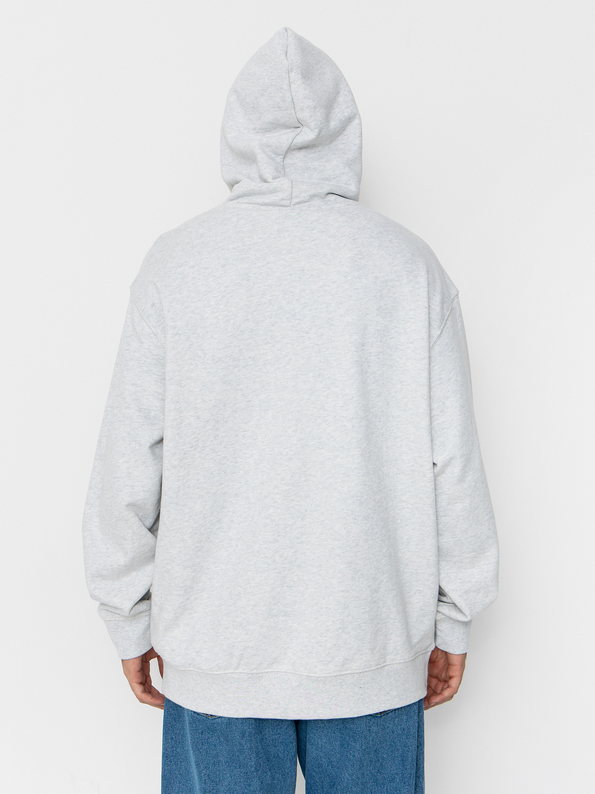 Kapucnis pulóver Quiksilver Dna HD (light grey heather)
