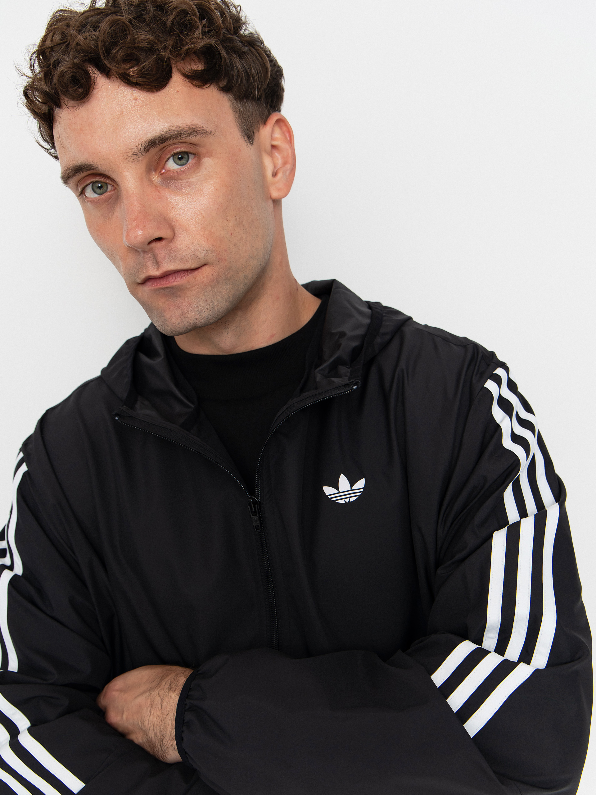 adidas Windbreaker Dzseki (black/white)