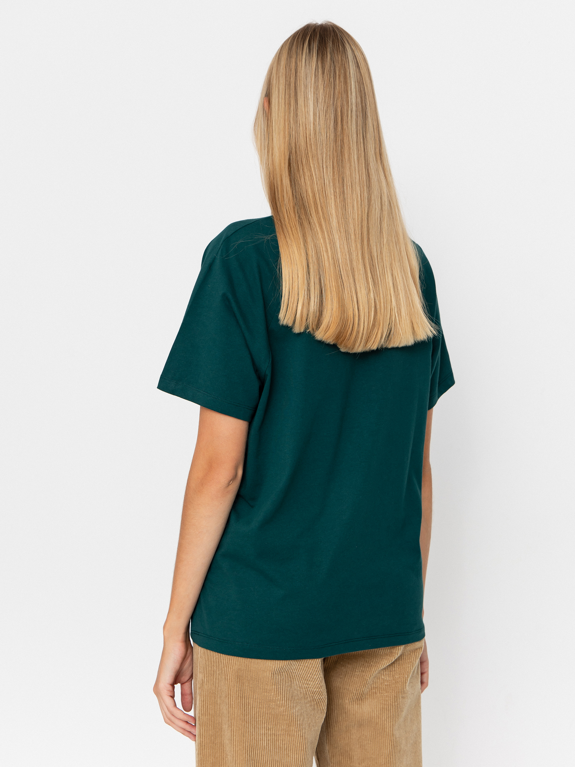 Póló Carhartt WIP Signature Wmn (dark fir/glassy pink)