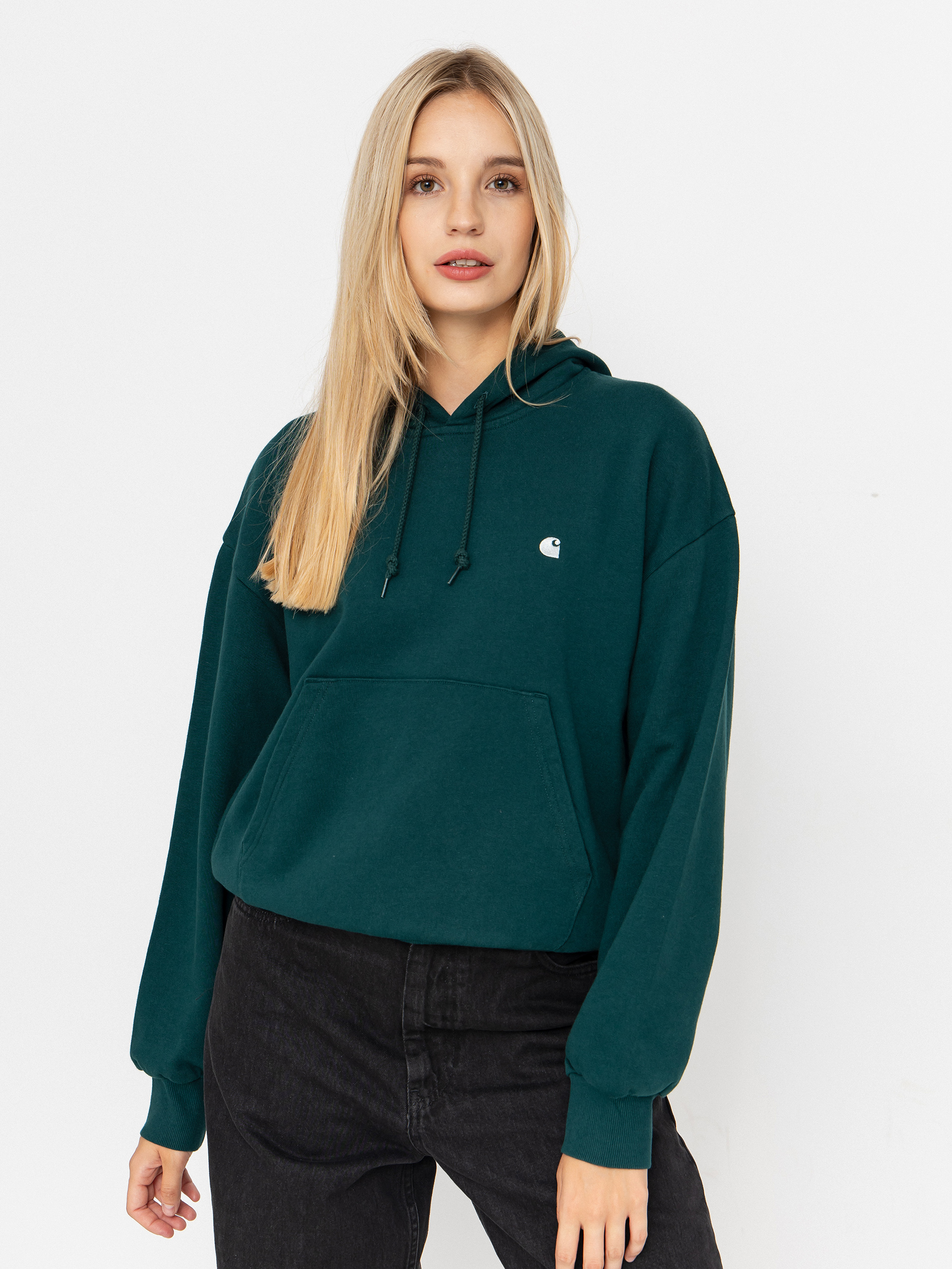 Carhartt WIP Casey HD Wmn Kapucnis pulóver (dark fir/silver)