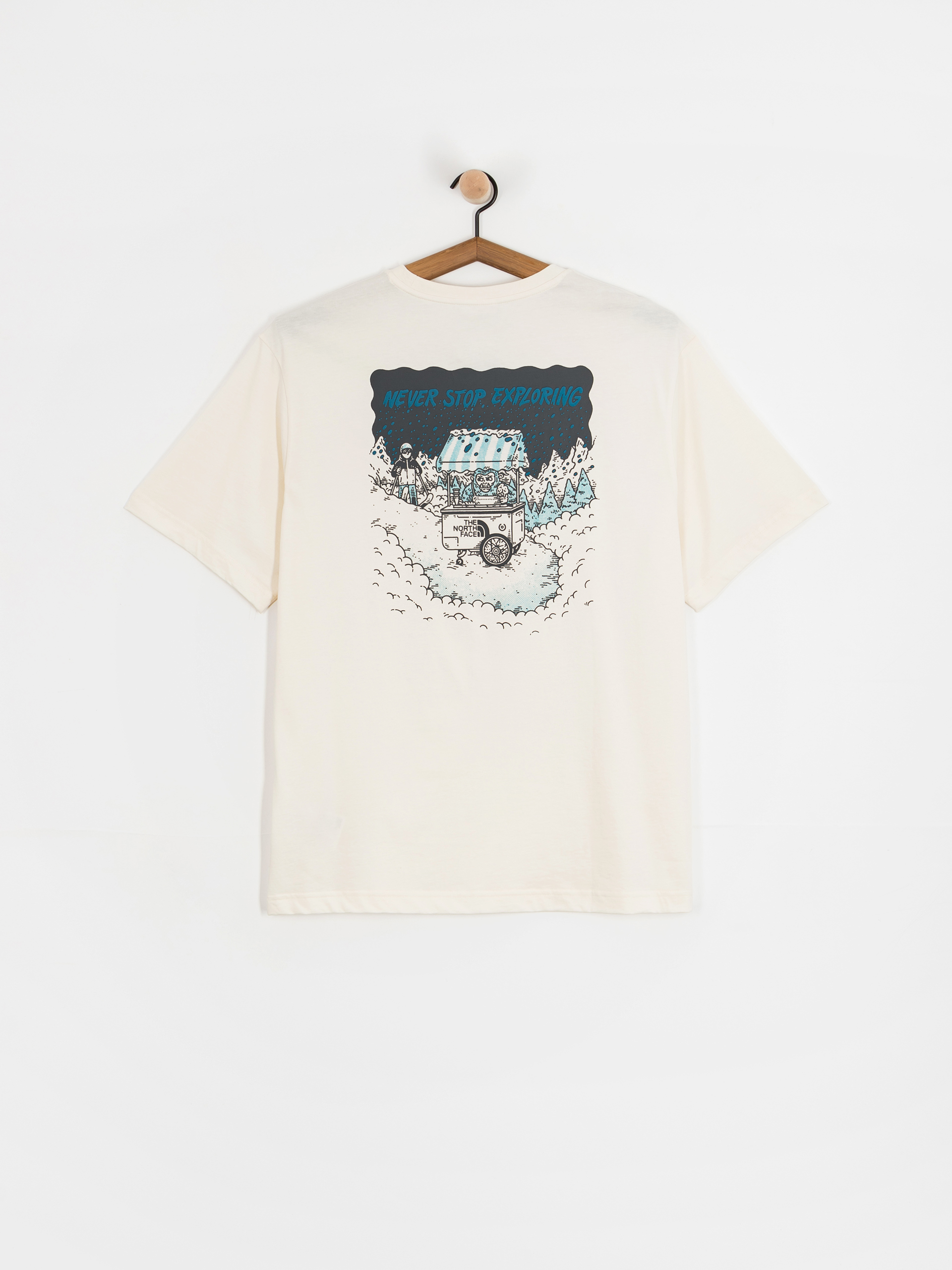The North Face Powder Days Relaxed Graphic Póló (white dune)