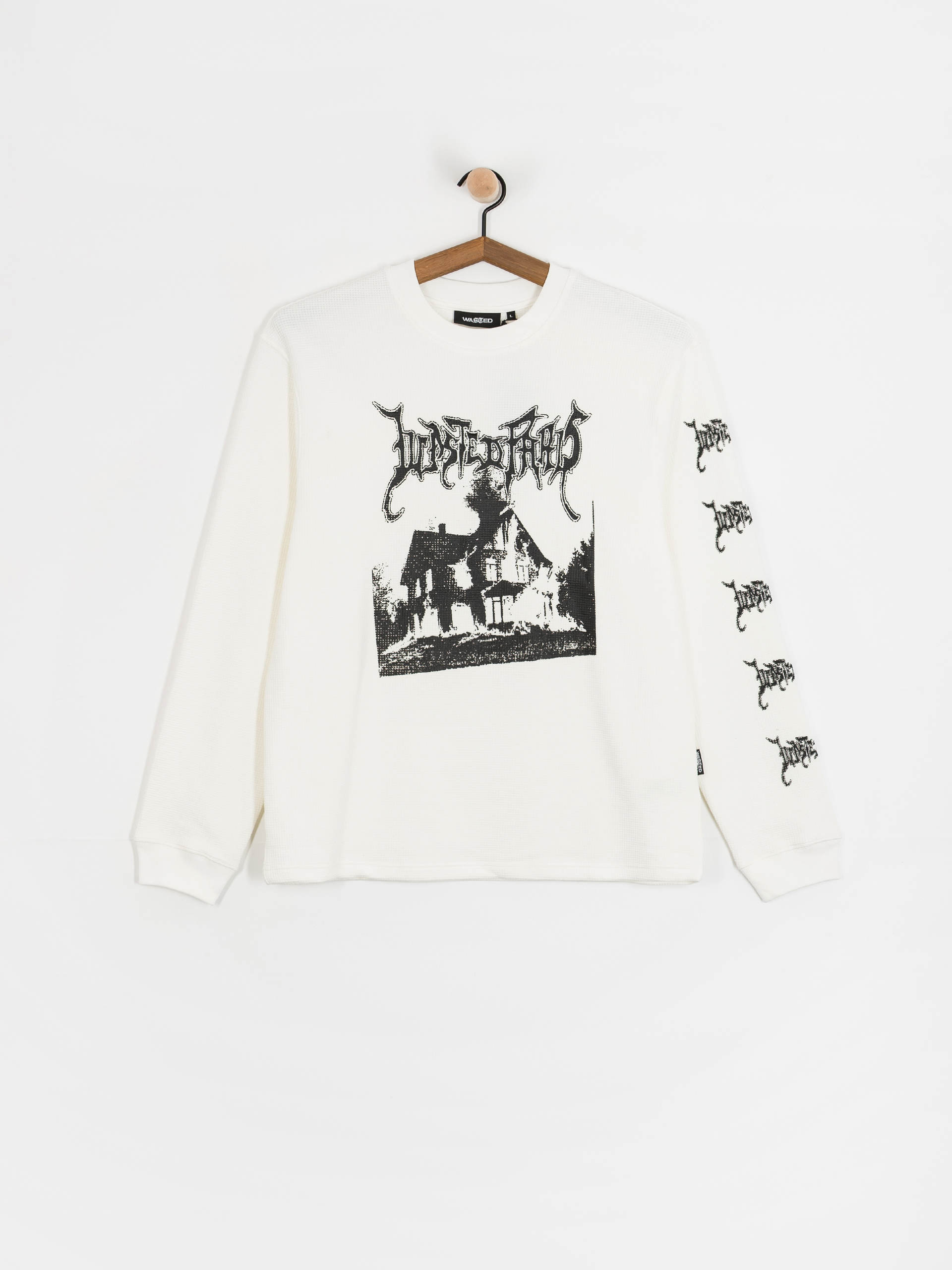 Hosszú ujjú felső Wasted Paris Ignited Thermal (white)