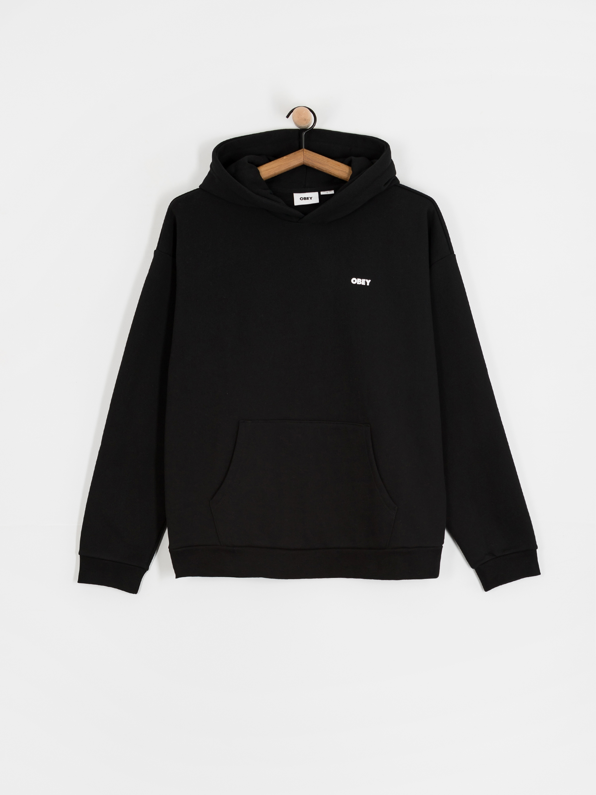 Kapucnis pulóver OBEY Bold Star Extra Heavy HD (black)