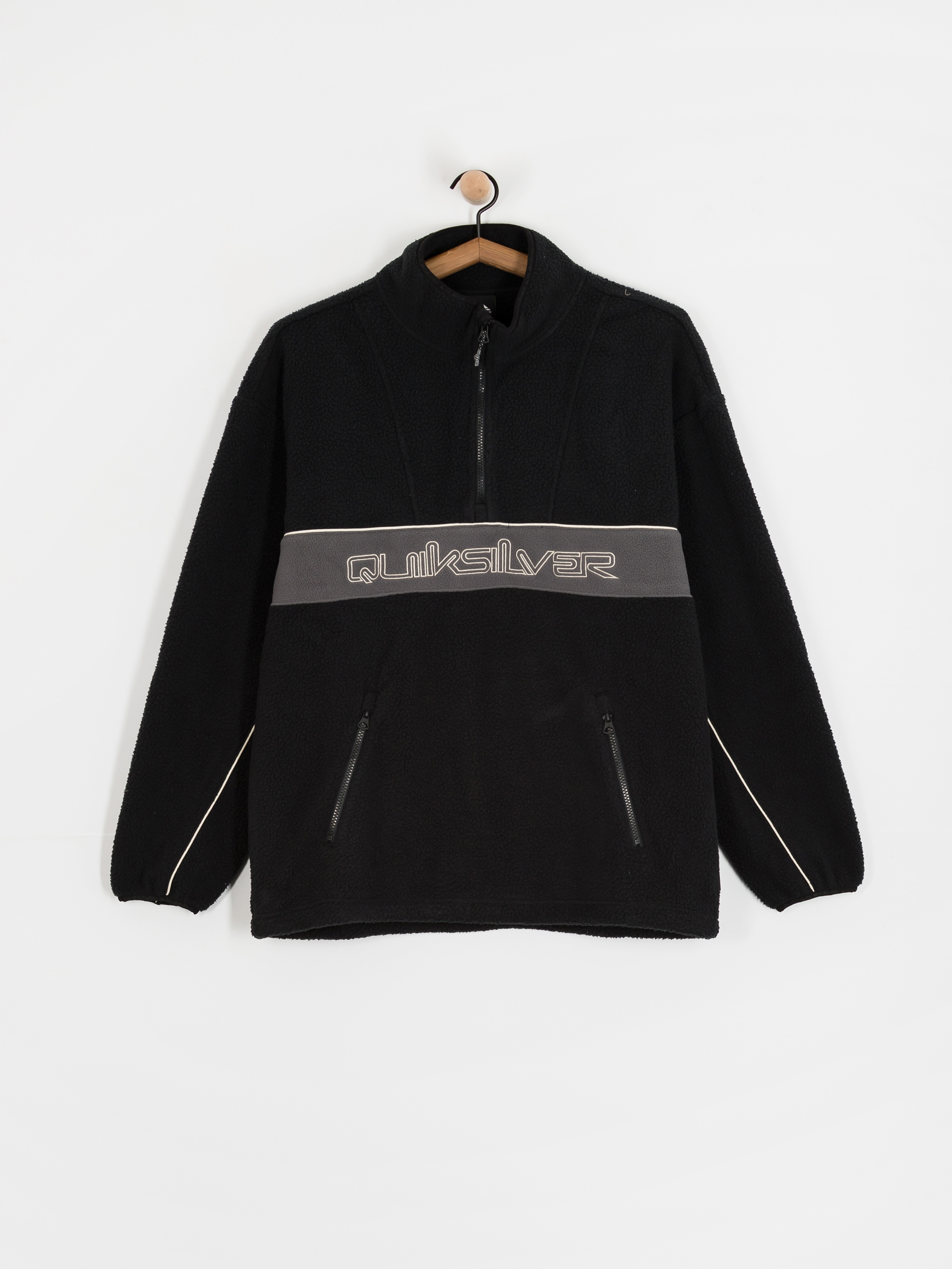 Férfi Polár pulóver Quiksilver Omni Sherpa HZ (black)