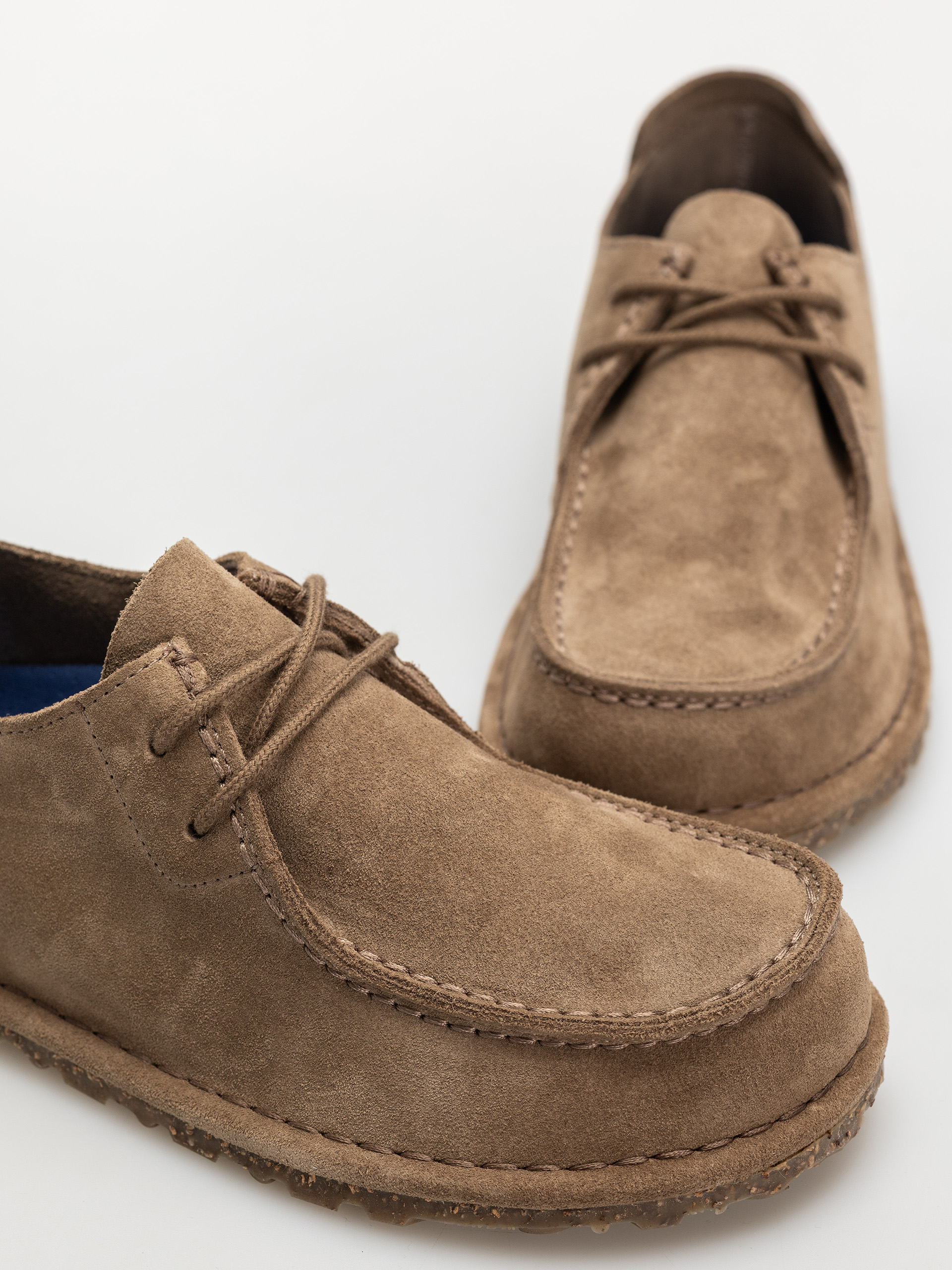 Birkenstock Utti Lace Suede Leather Narrow Wmn Flip-flop papucsok (gray taupe)