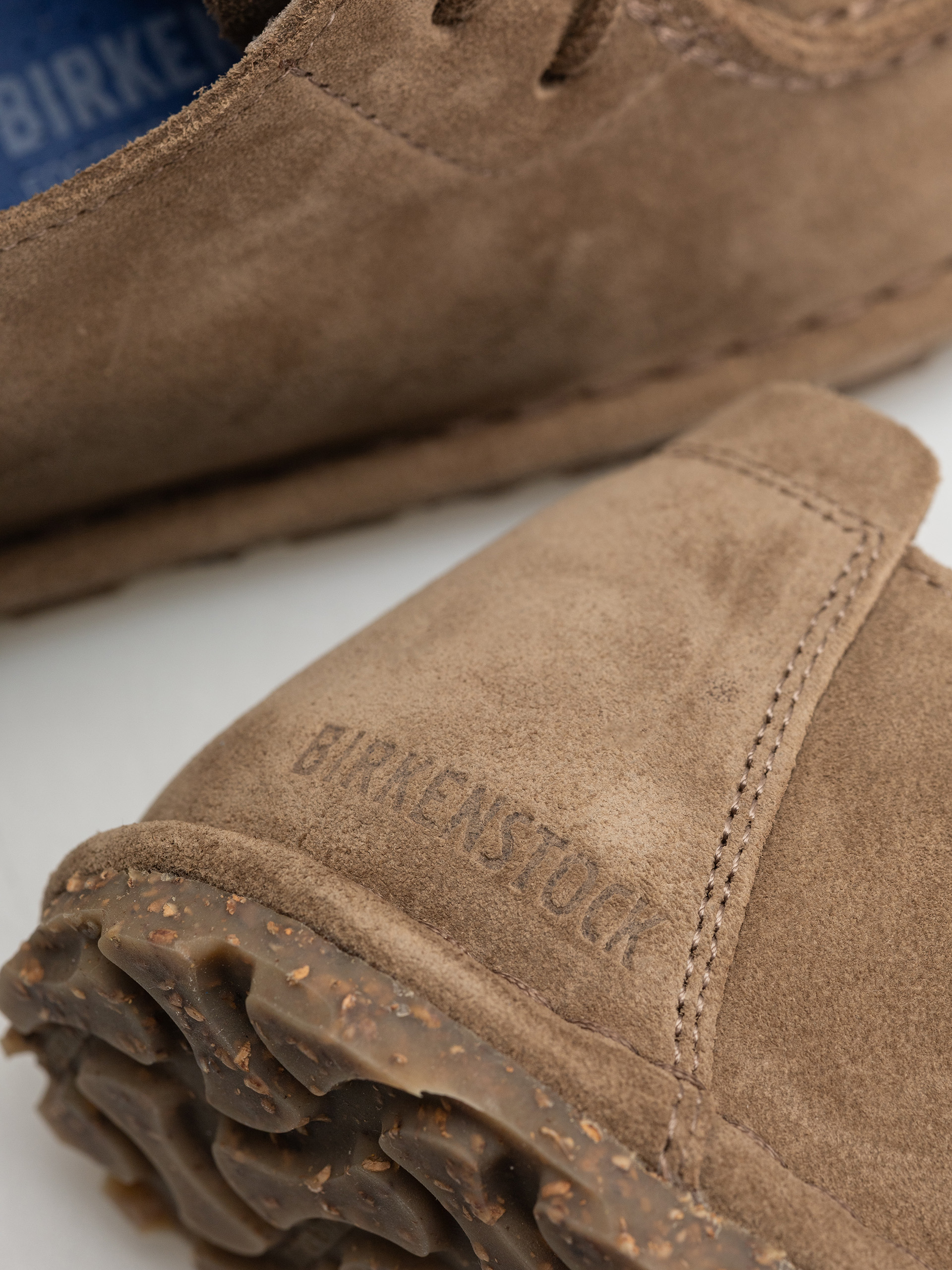 Birkenstock Utti Lace Suede Leather Narrow Wmn Flip-flop papucsok (gray taupe)