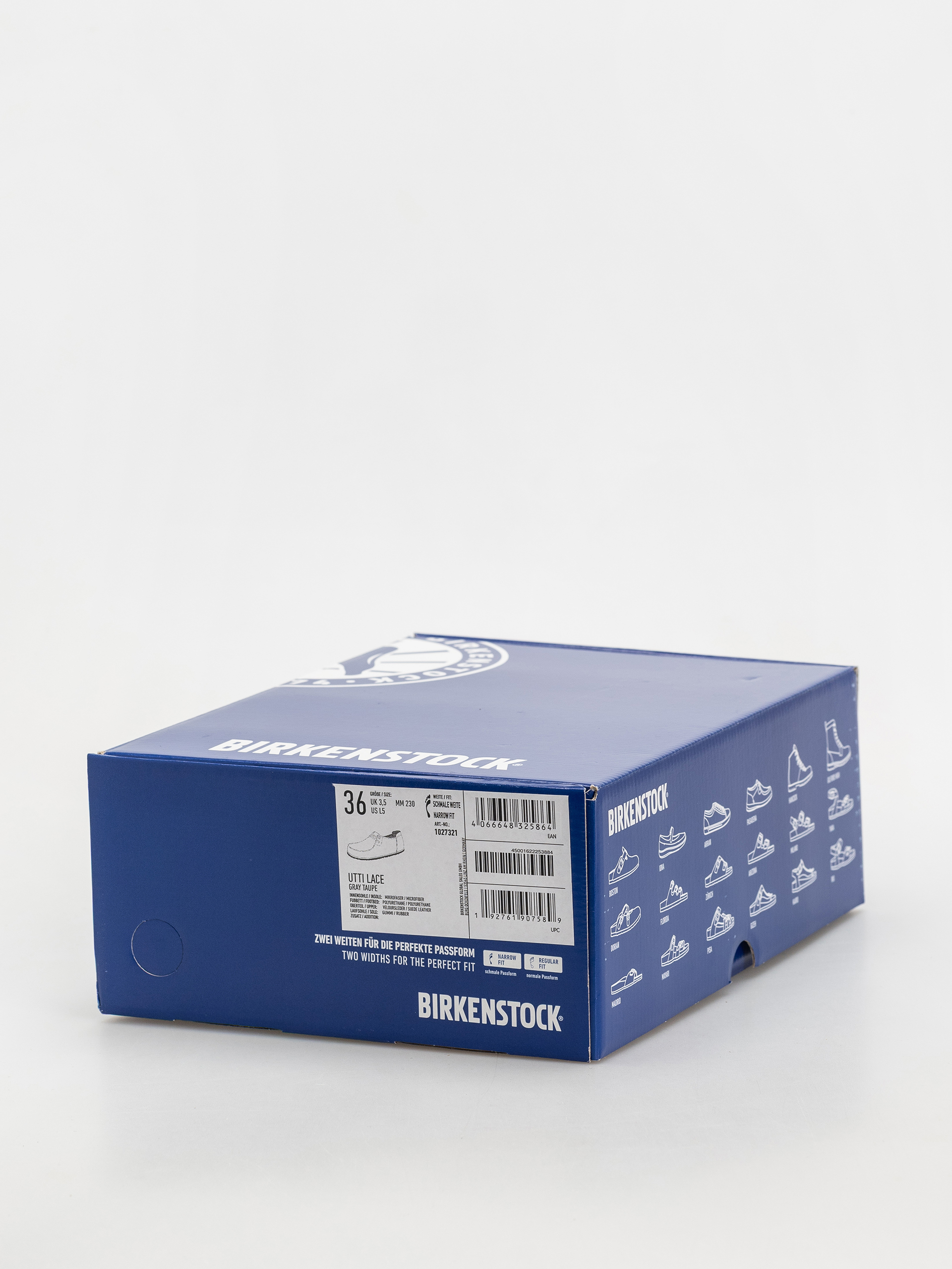 Birkenstock Utti Lace Suede Leather Narrow Wmn Flip-flop papucsok (gray taupe)